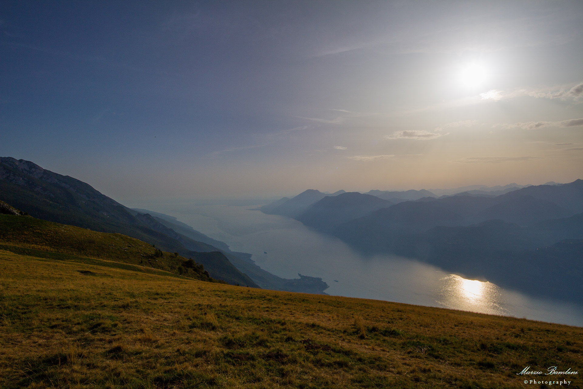 Malcesine (vr) monte baldo, facing south towards salò...