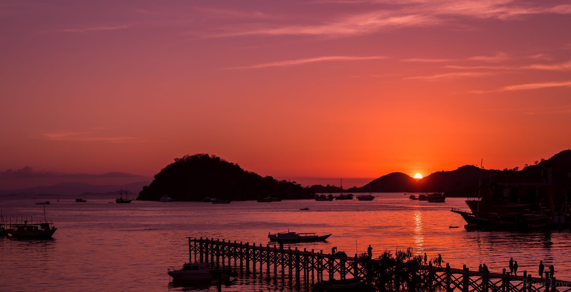 Sunset Over The Harbour