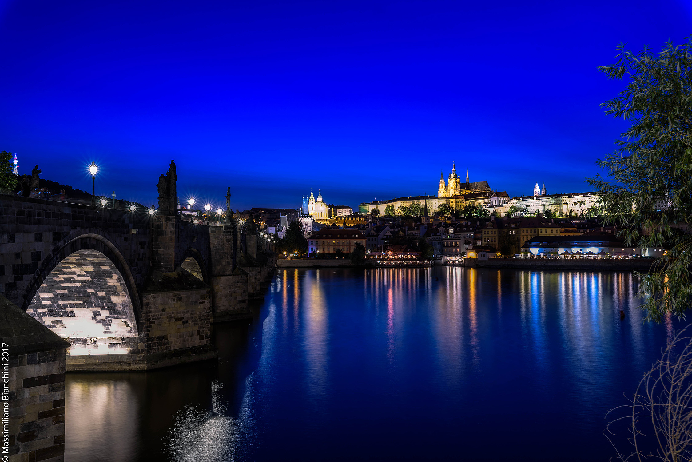 Prague by night