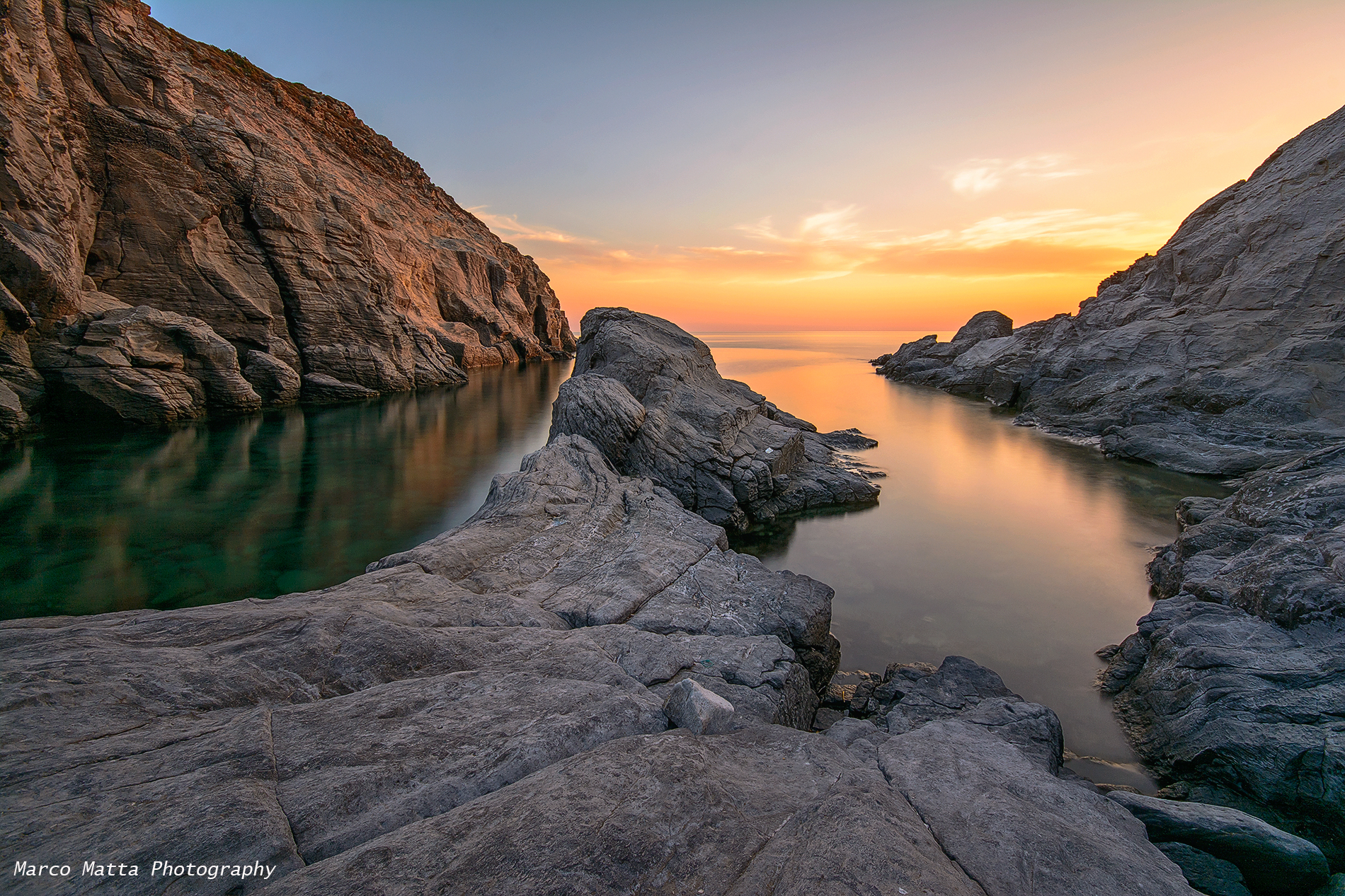 Tramonto a Cala cipuditta
