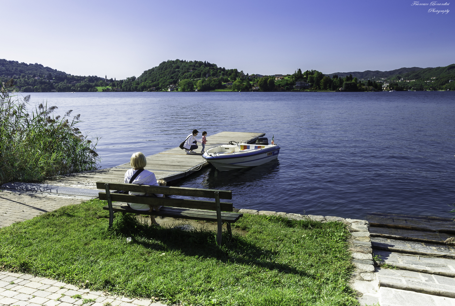 Three generations for a boat trip