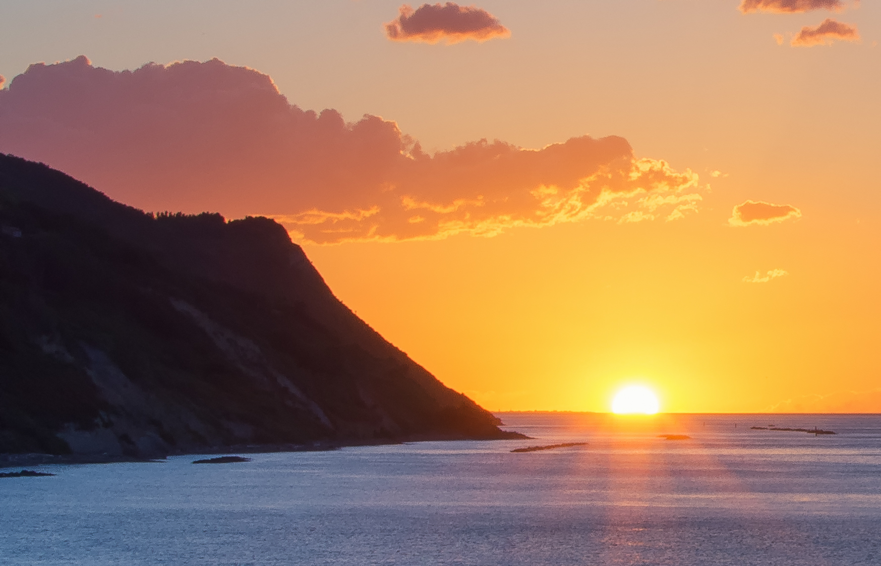 tramonto baia Flaminia