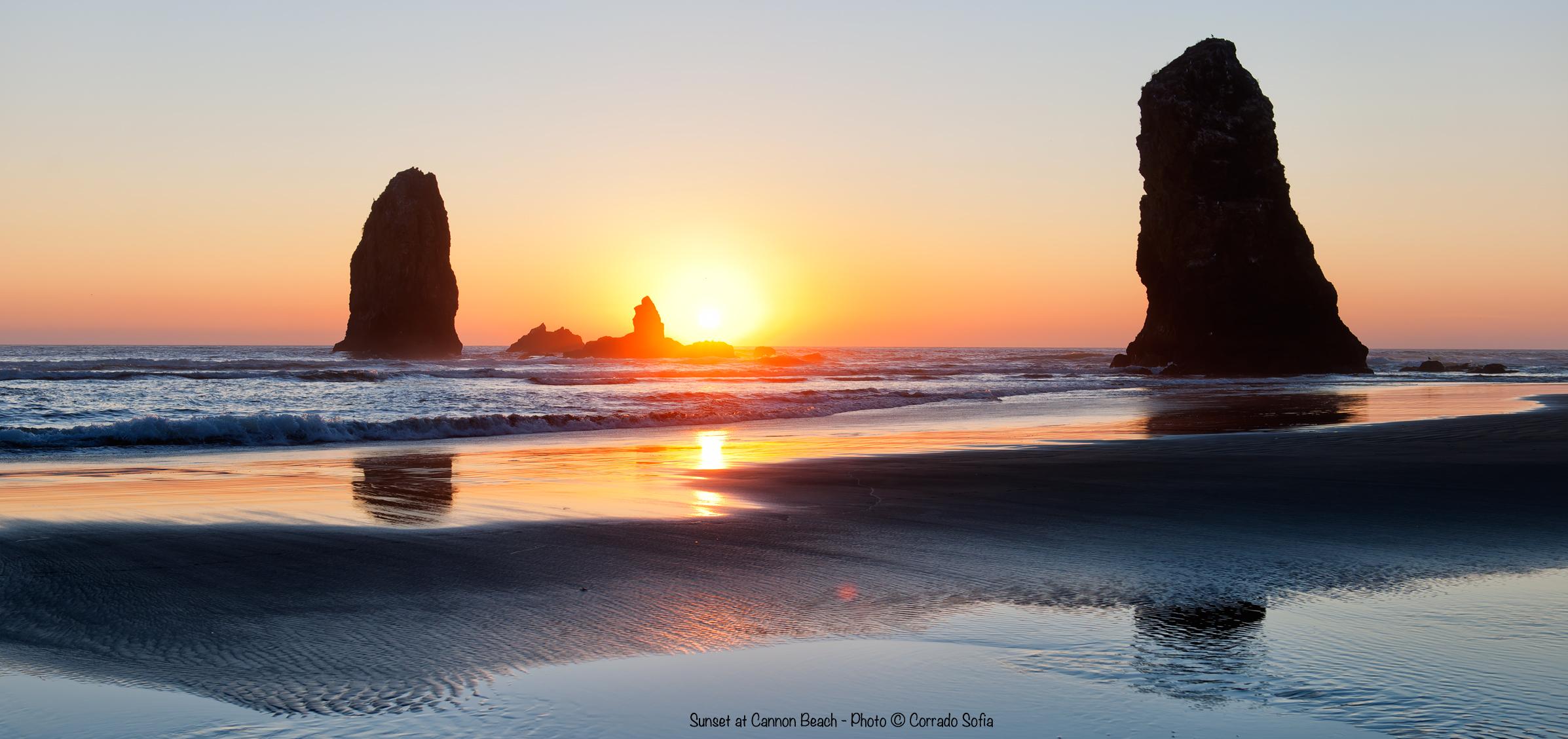 Sunset at Cannon Beach