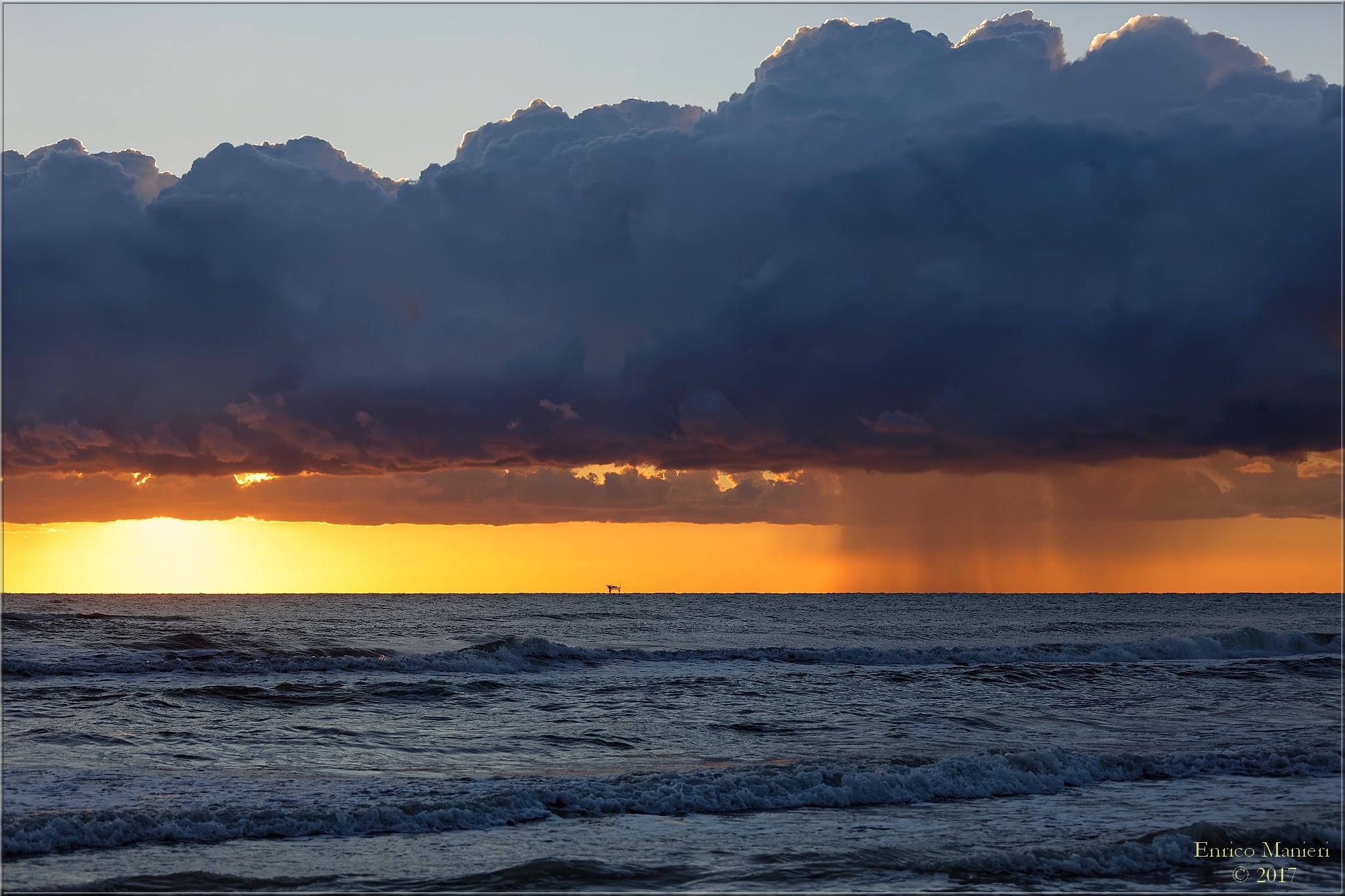 Sunrise at Pineto - Rainfall off