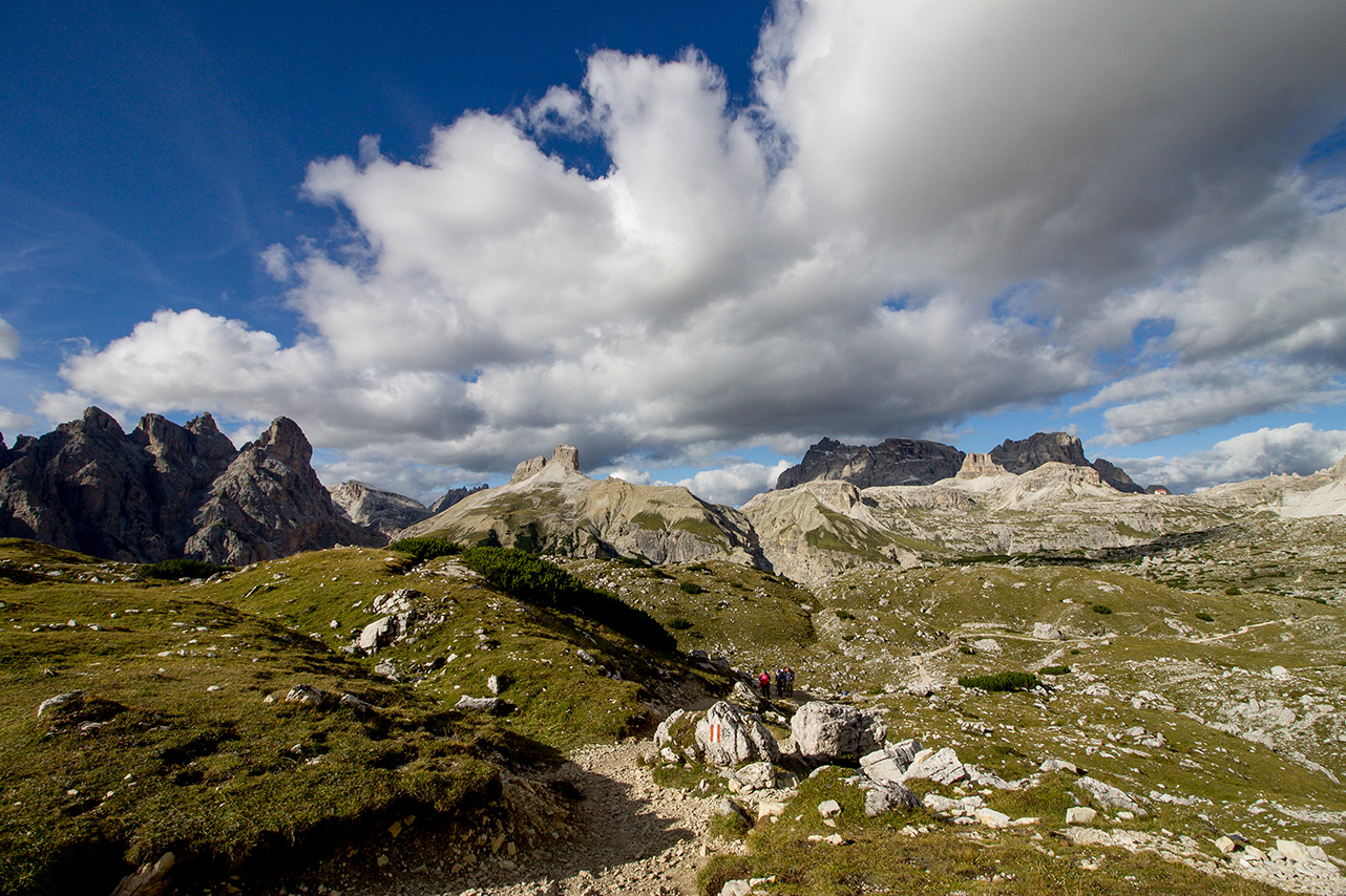 Tornando dal Rifugio Locatelli