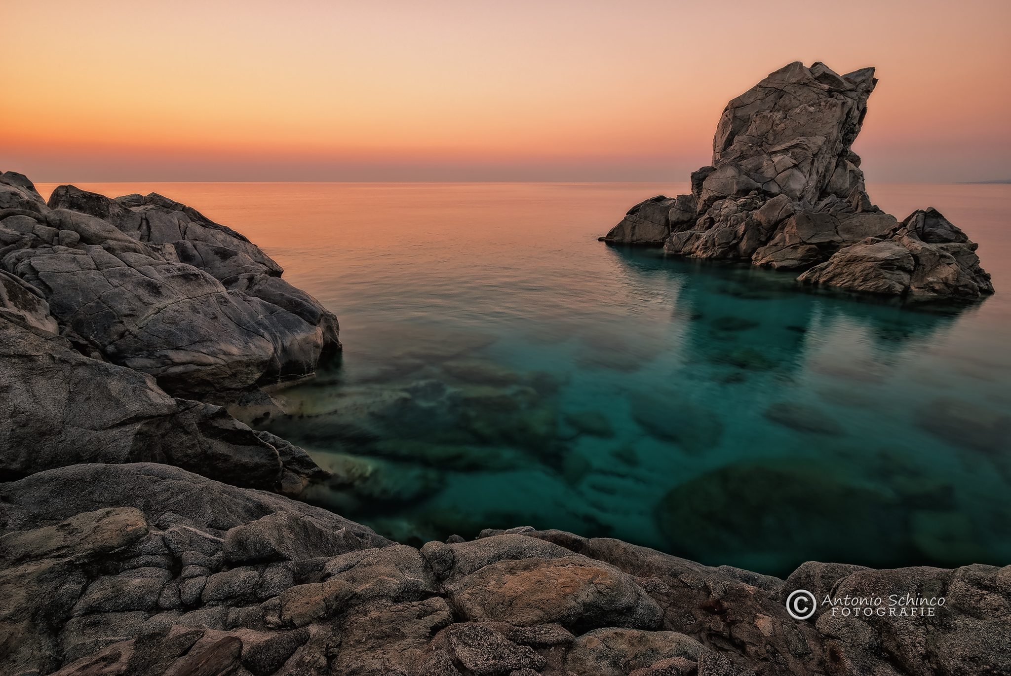 The Pietragrande cliff at the first lights at dawn