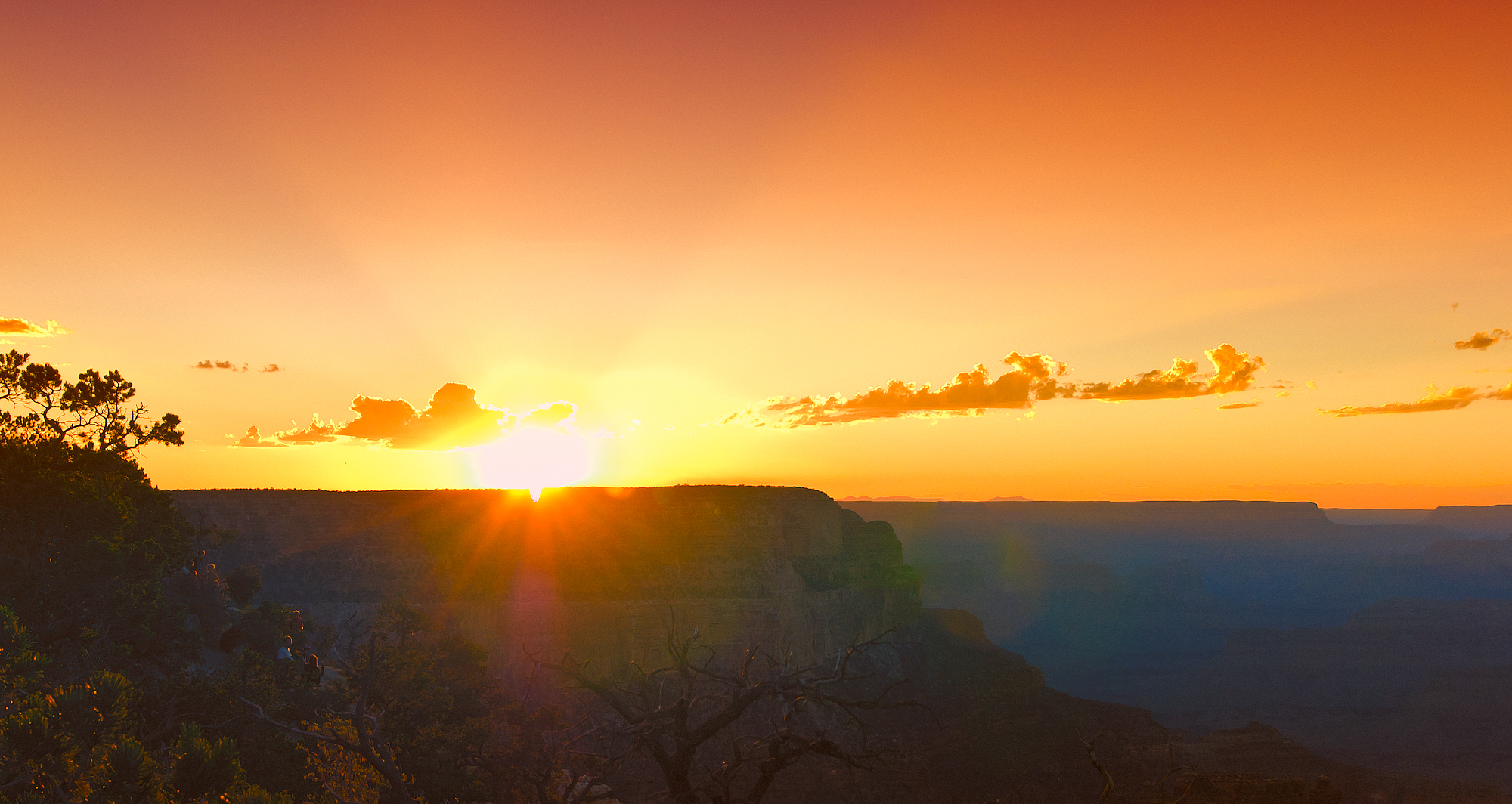 Sunset over the Grand Canyon