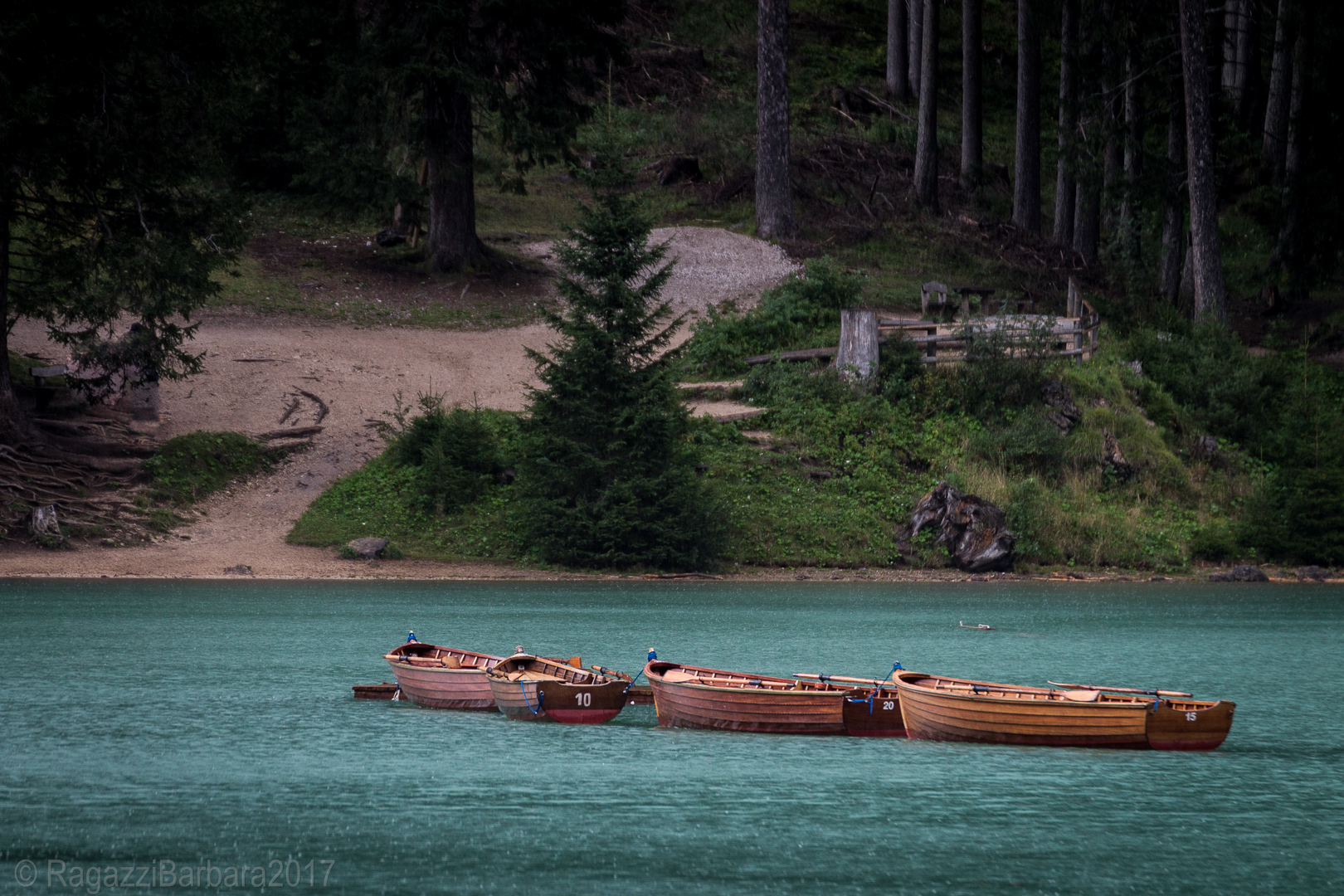 When it rains at Lake Braies