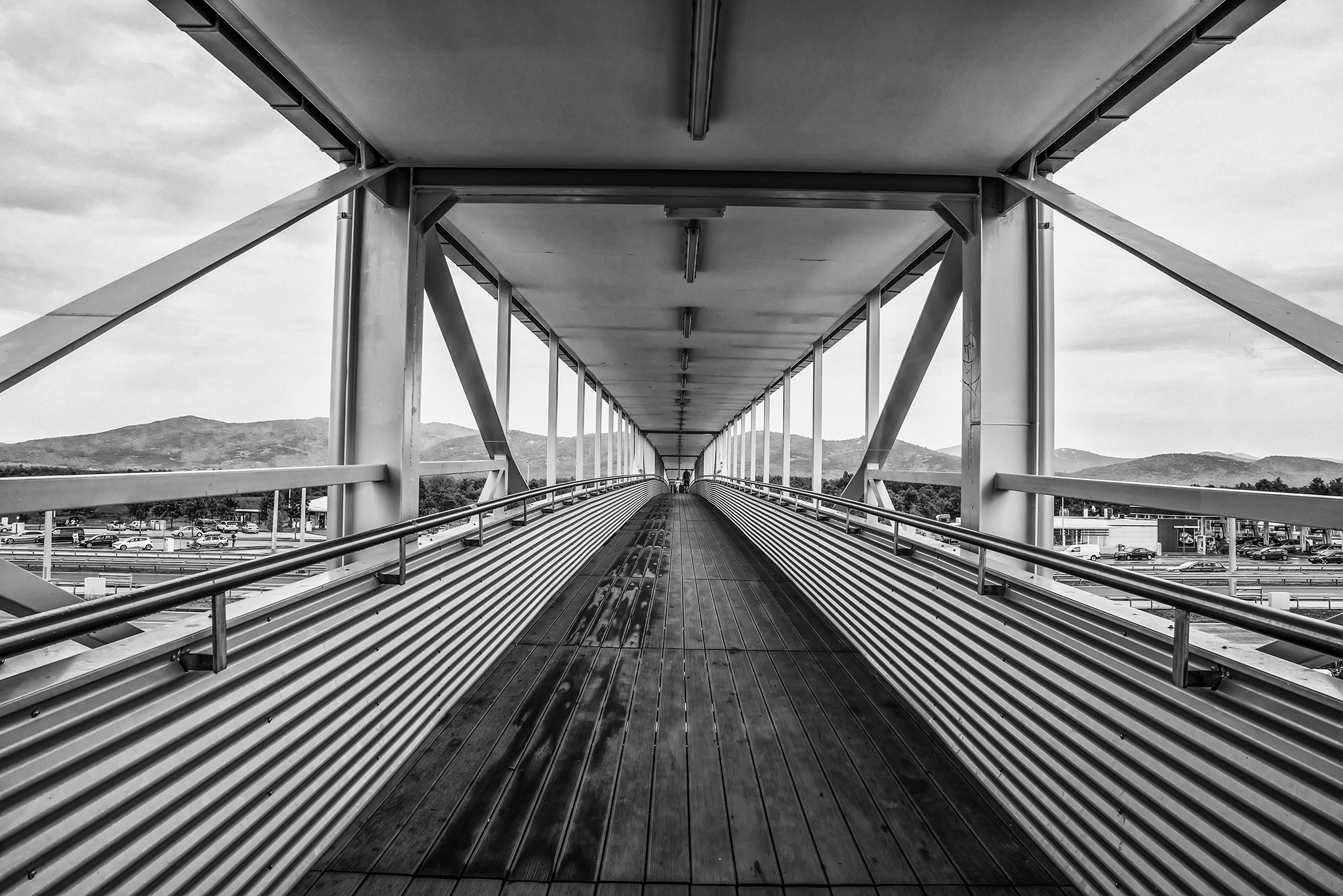 Bridge over the freeway