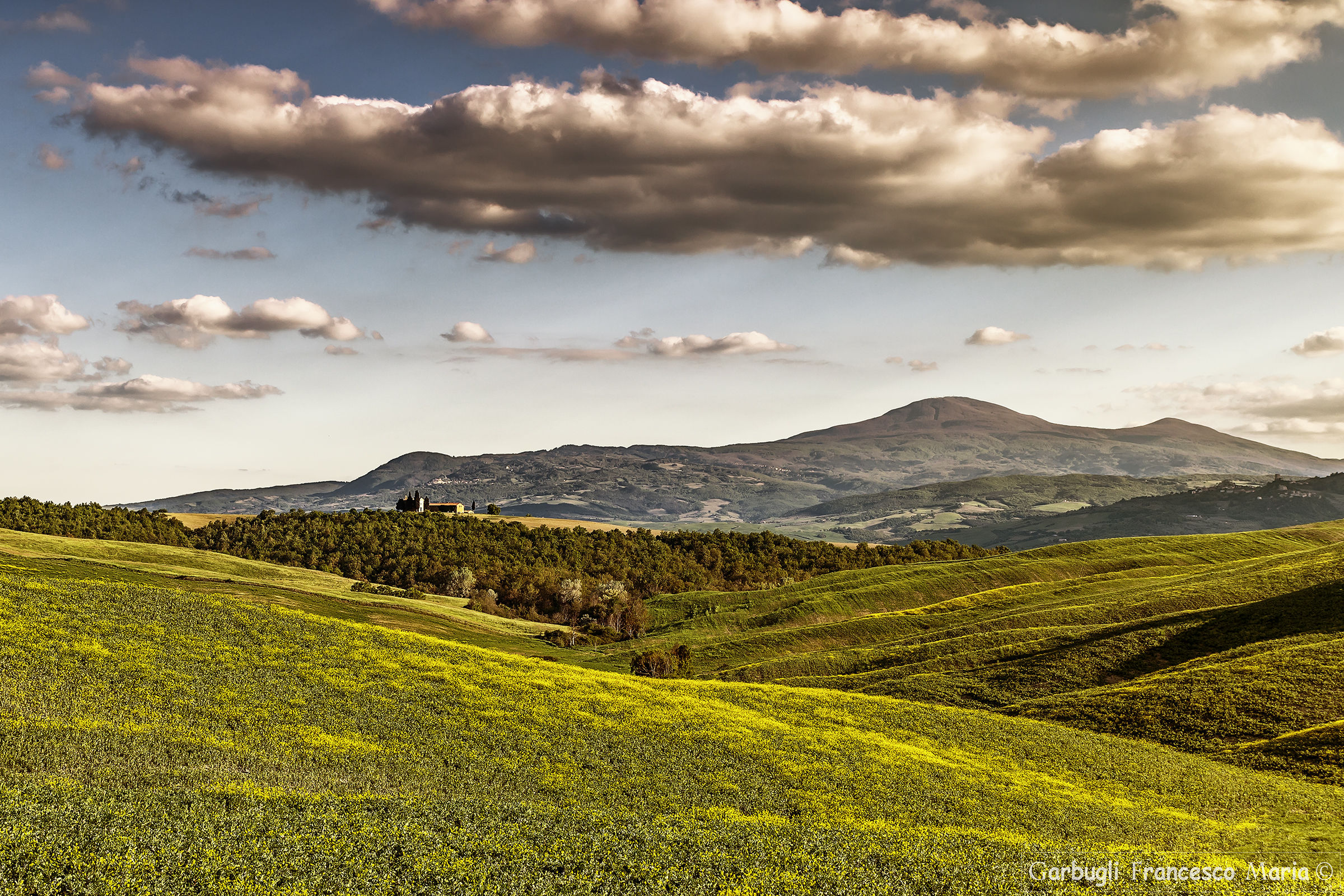Evening light in Val d'Orcia