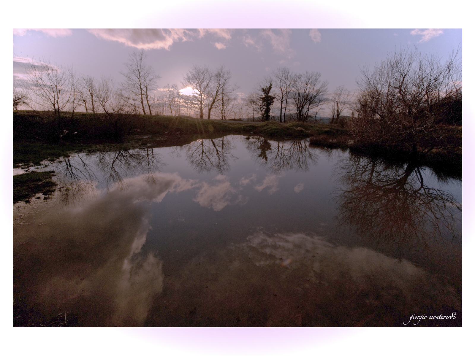 sunset on the quarry
