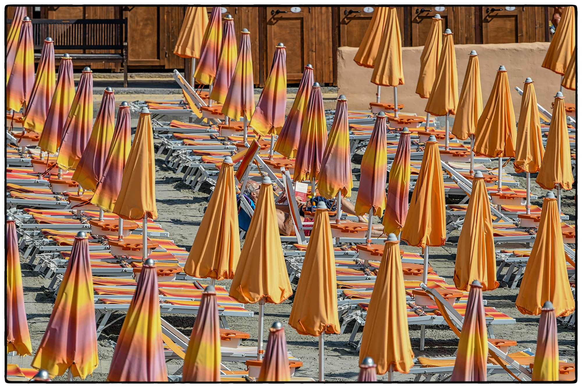The last player left on the beach in September