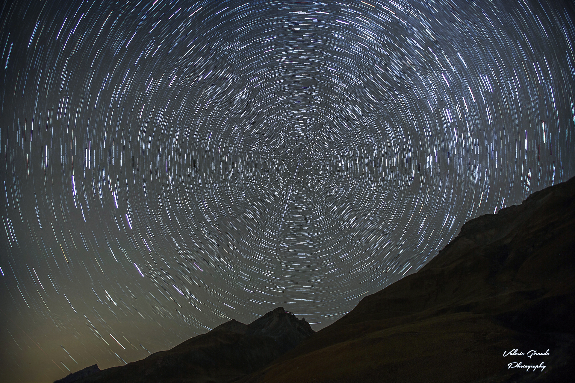Star trail at Magdalen Hill