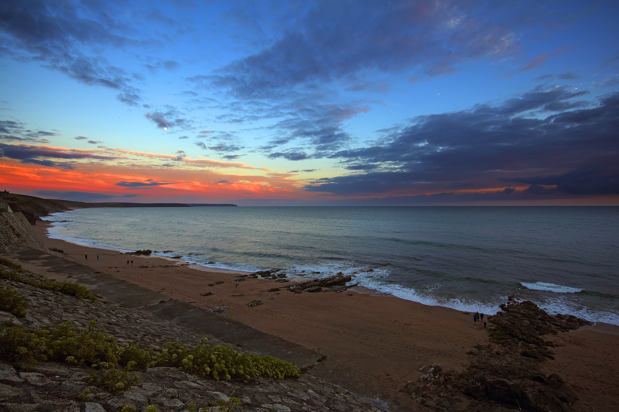 the end of a long day from Loe Bar road
