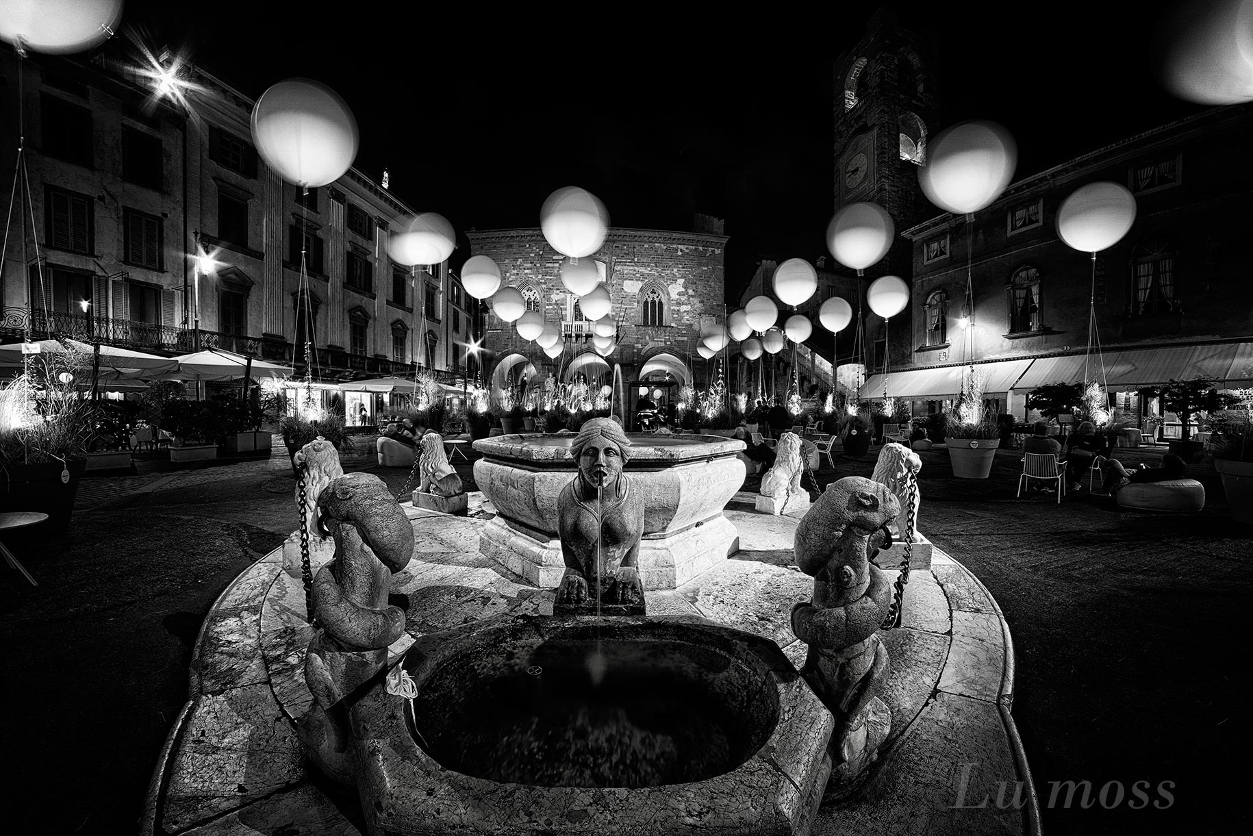Bergamo Alta - I maestri del paesaggio by night. 2