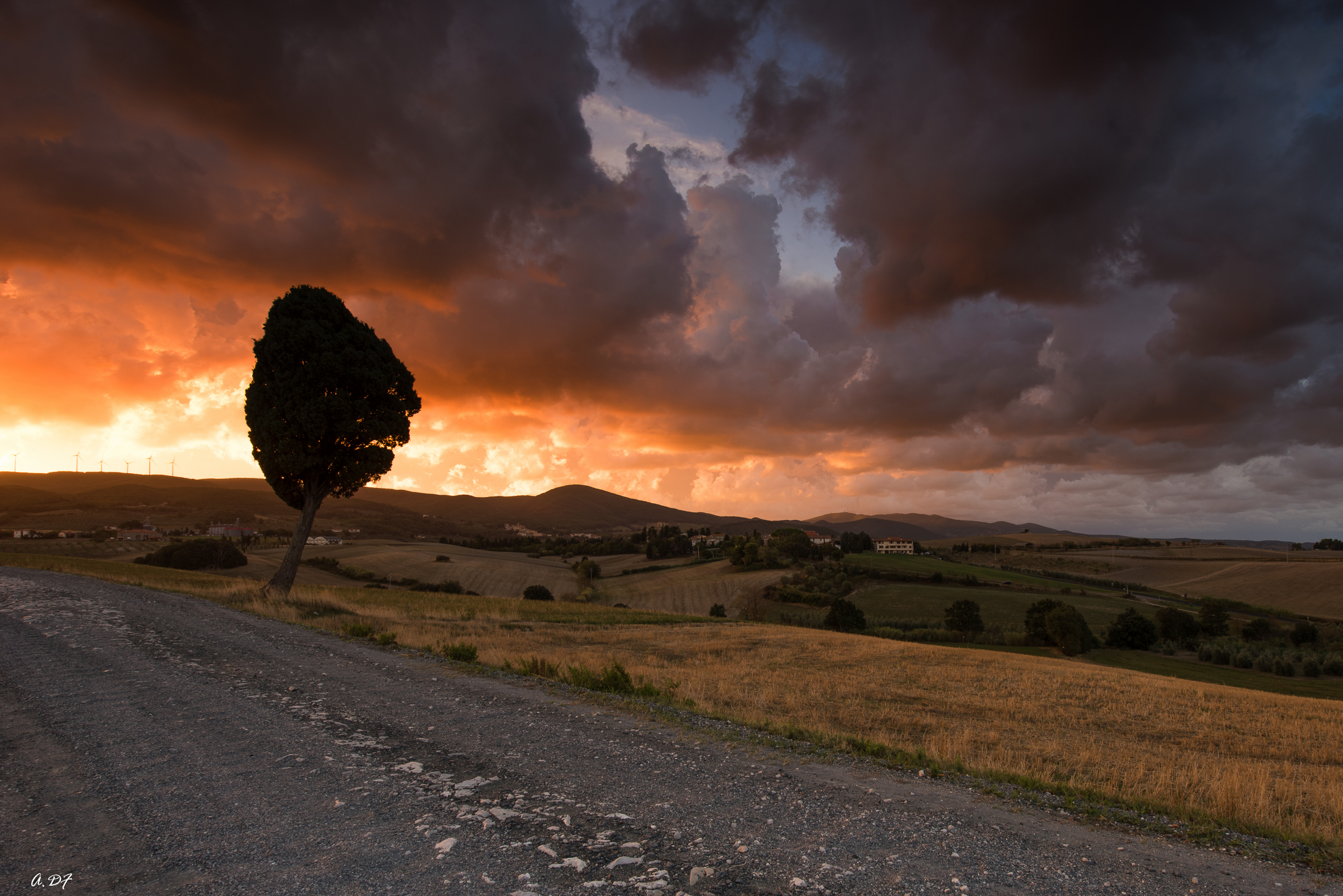 Sunrise at Orciano Pisano