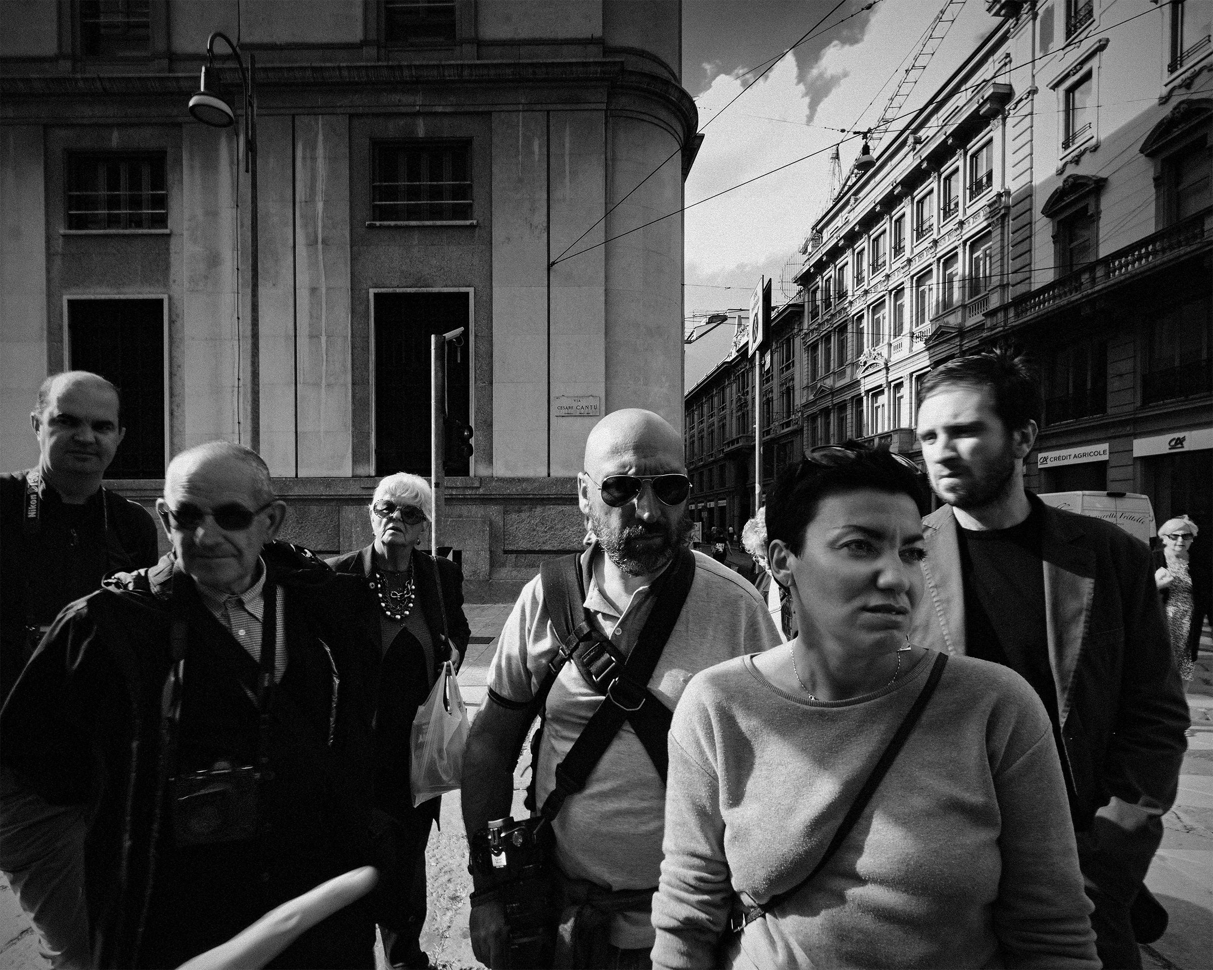 Band of Photographers roaming in Milan