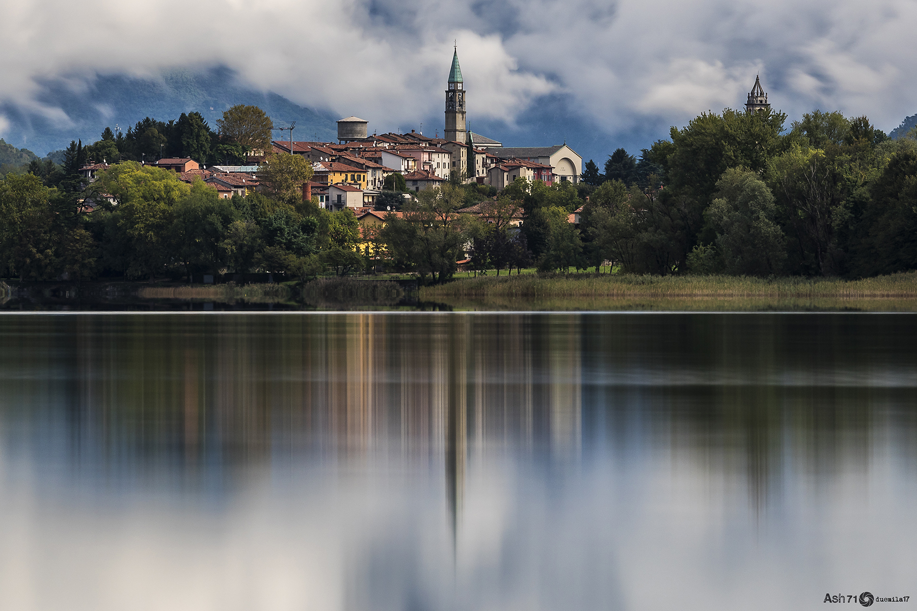 reflections in the early morning