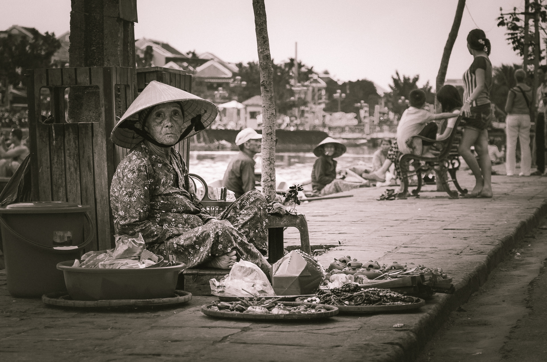 Behind the tourist's eyes