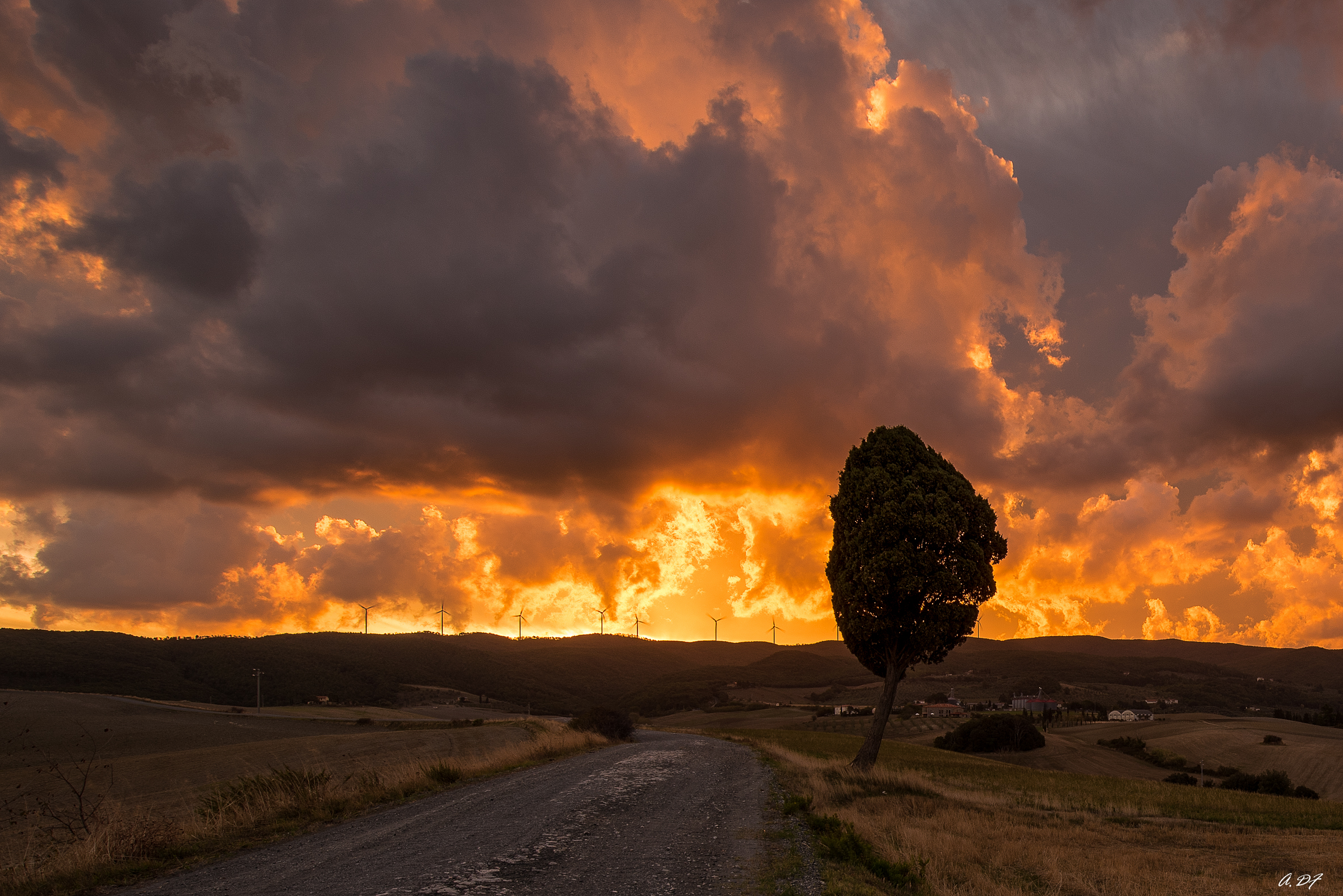Sunrise at Orciano Pisano