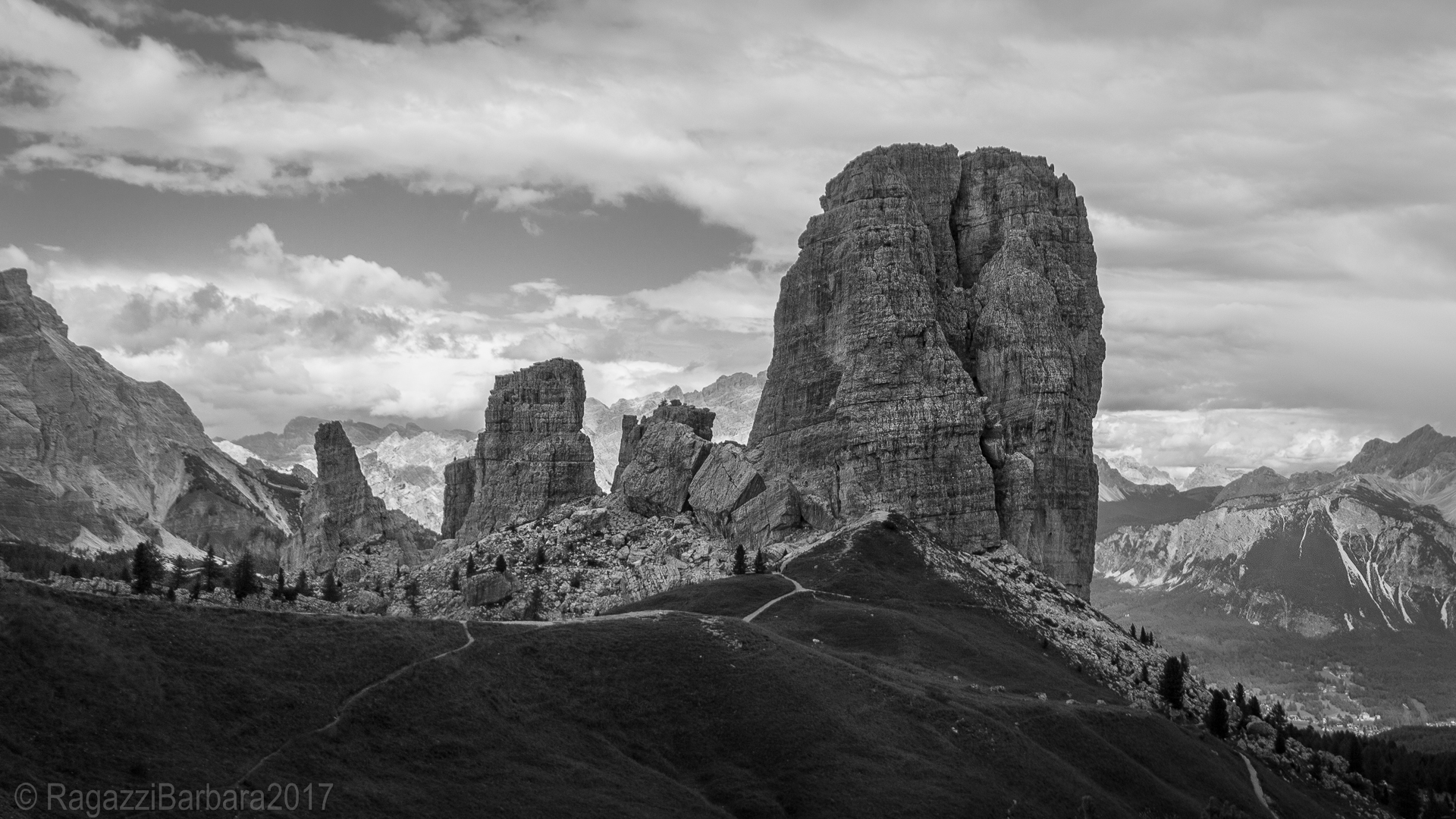 Five Towers between lights and shadows