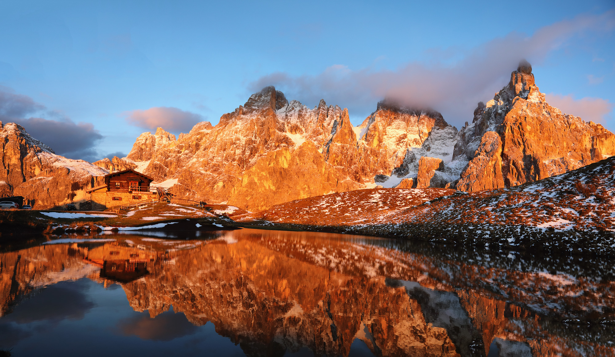 Sunset at Baita Segantini