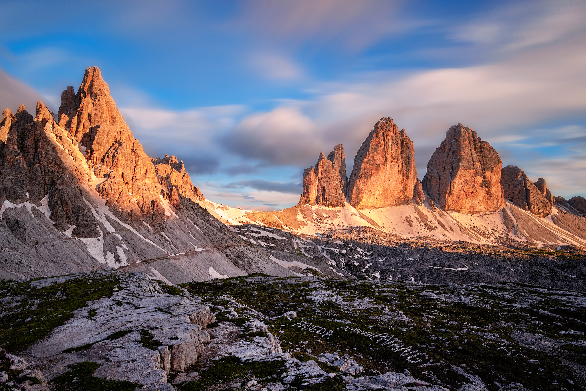 Three peaks and Mount Paterno