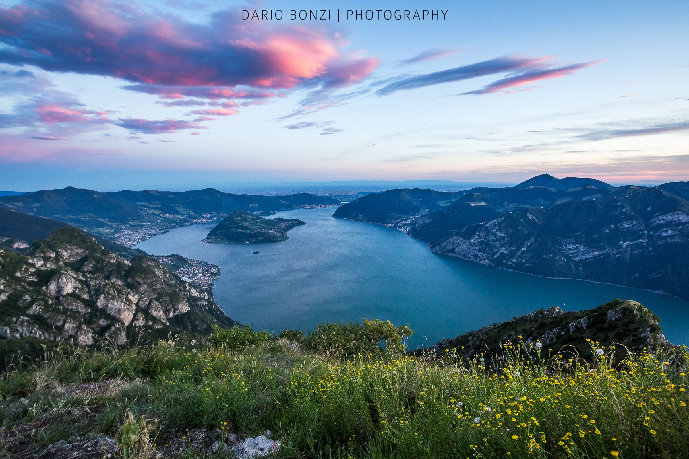 Isle of Lake at sunset