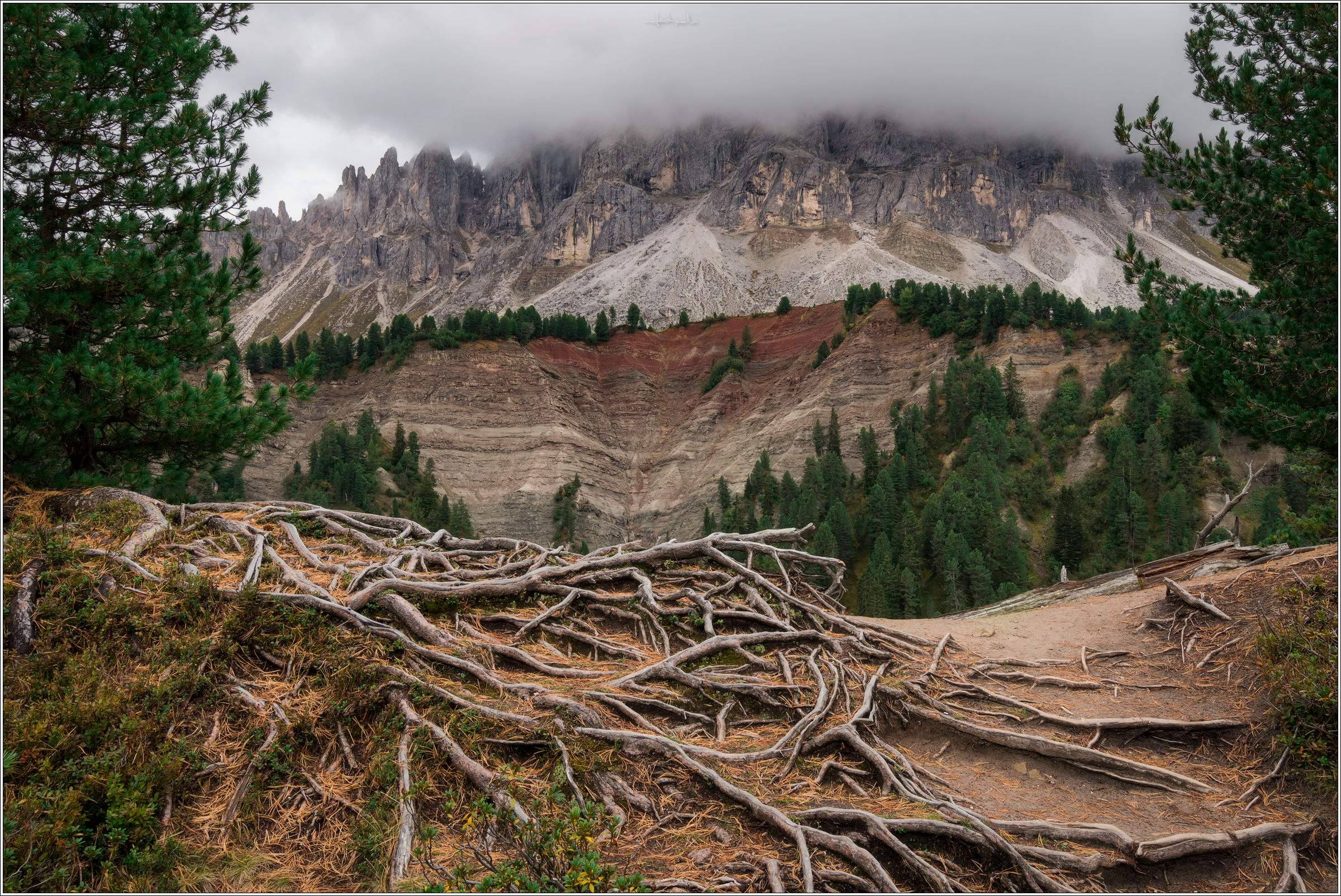 Closed to the mountain