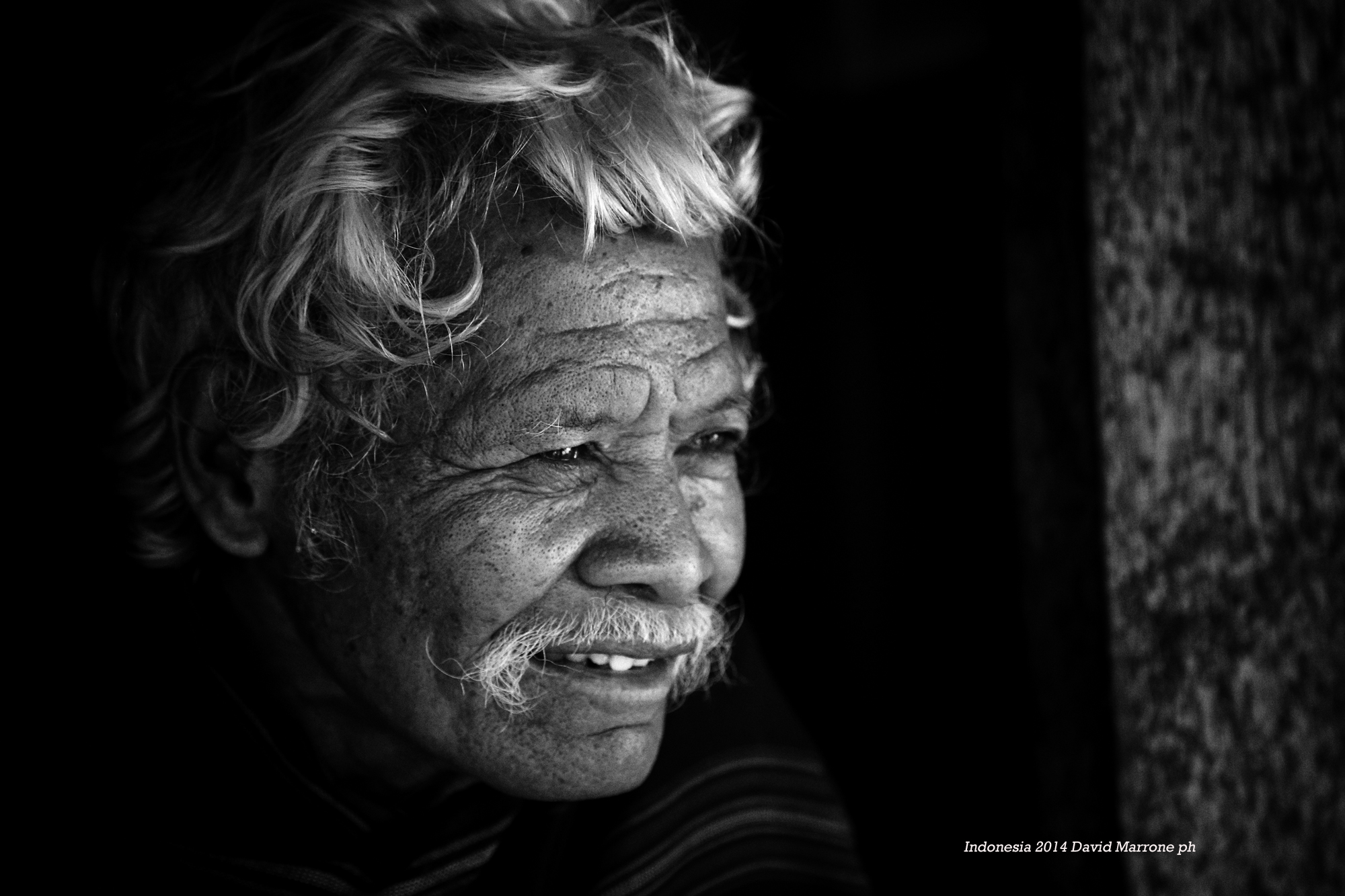 Black and white portrait