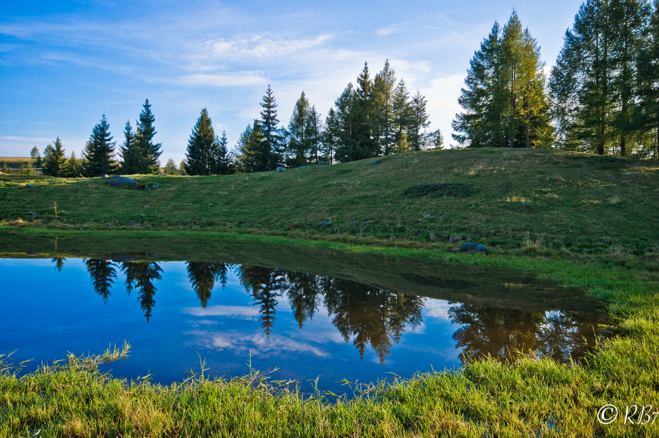 Monte Avaro with reflection