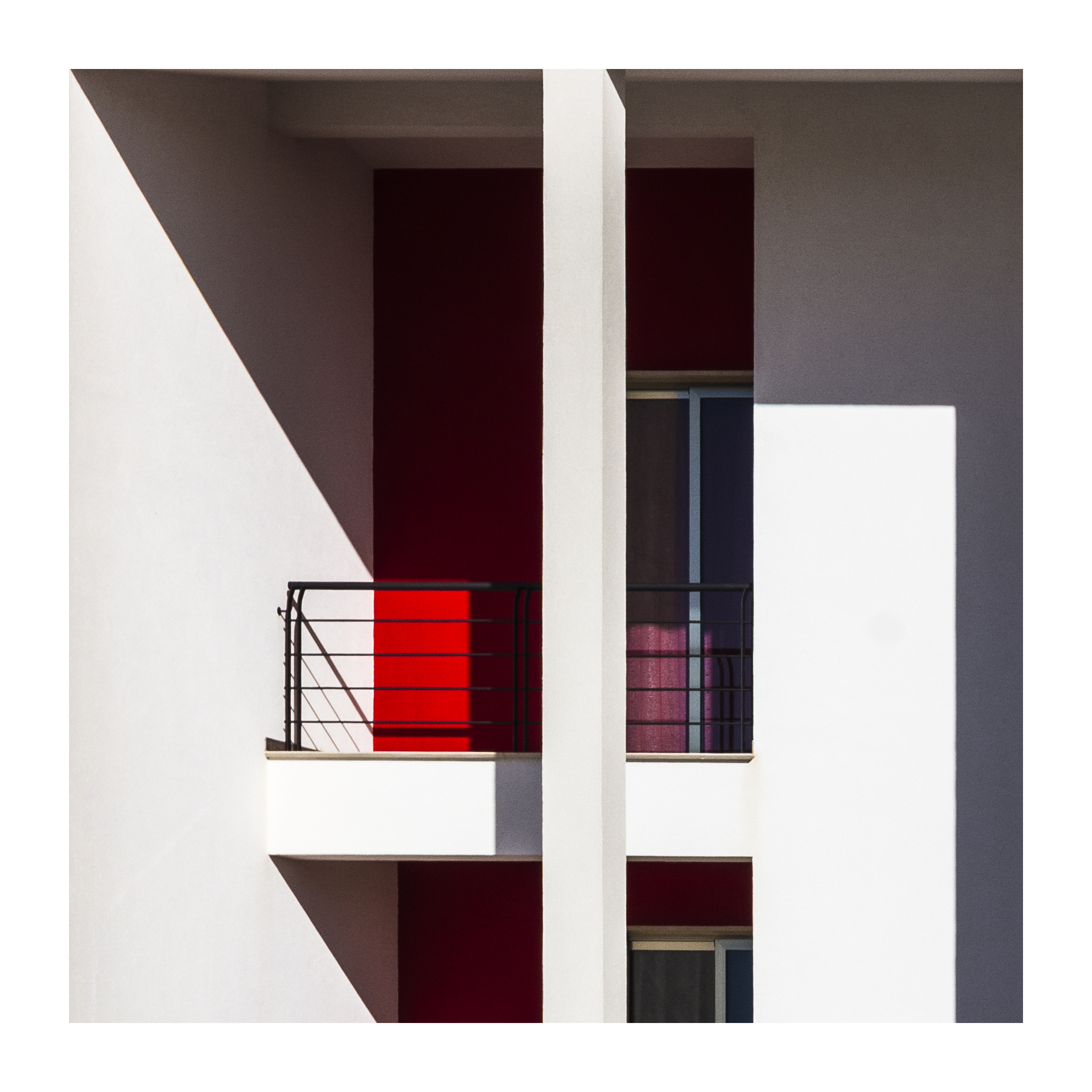 Red balcony