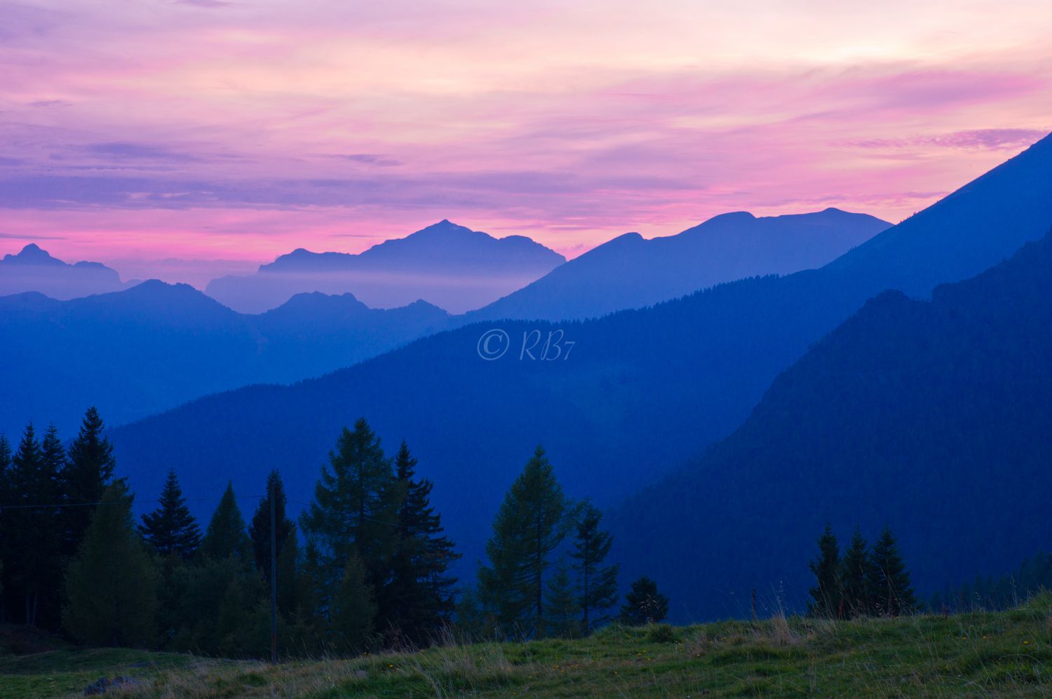 Monte Avaro tramonto