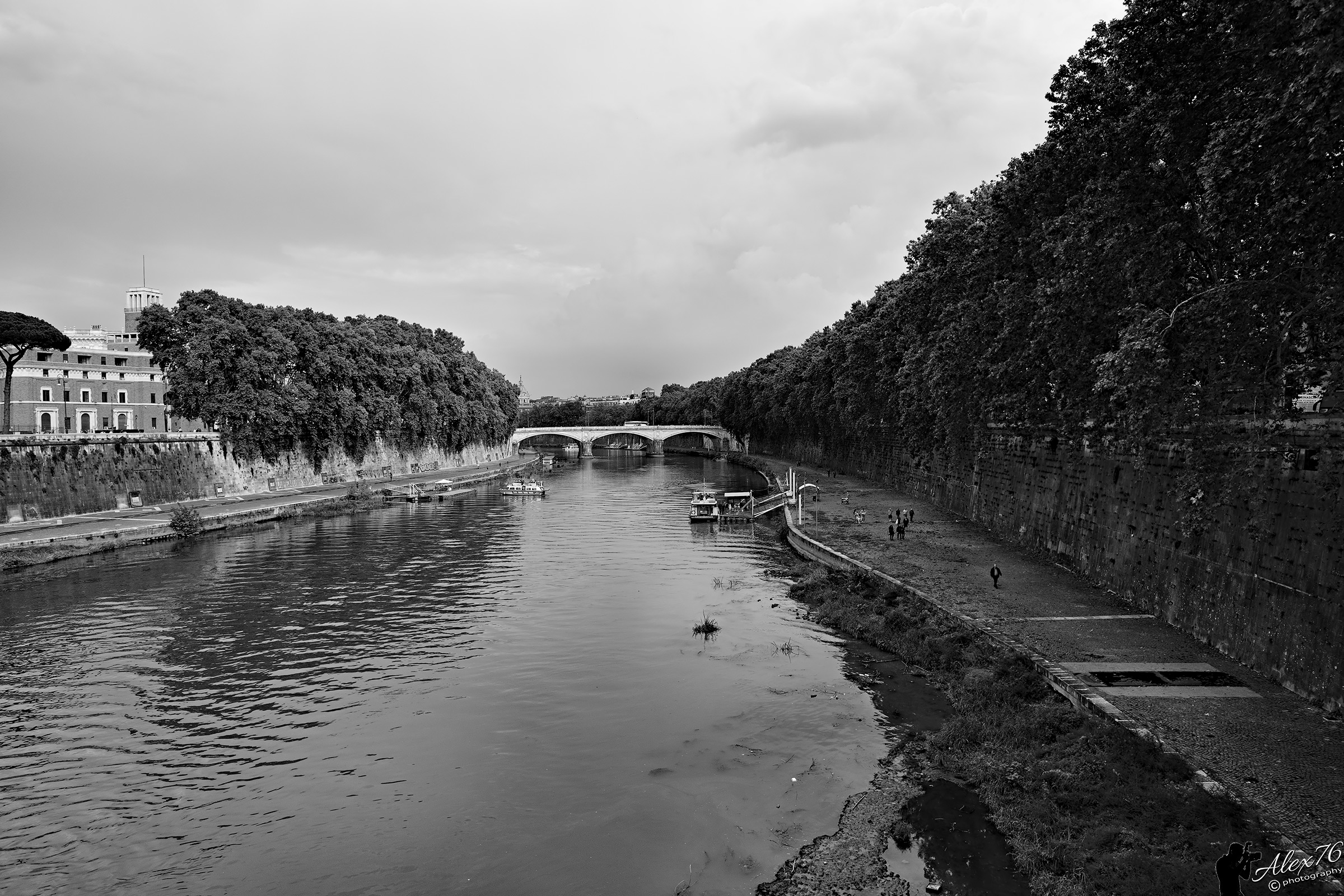Lungotevere visto dal ponte per Castel Sant'Angelo