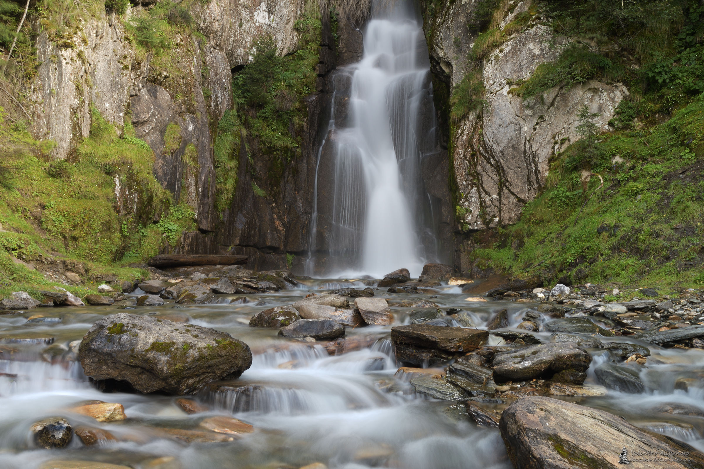 Waterfall in Viz of valley