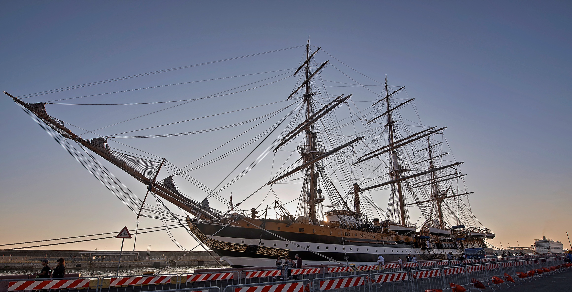 The Vespucci at sunset