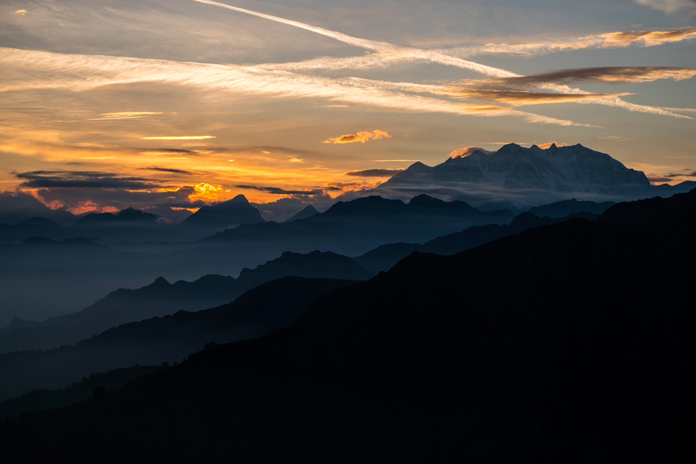 Tramonto dal Monte Croce