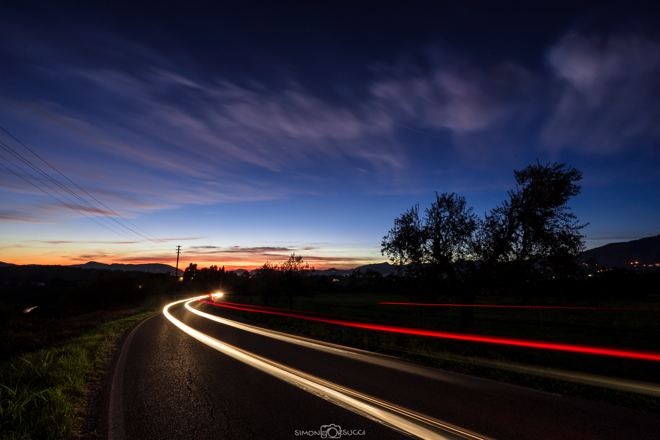 Primi tentativi con le scie di luce