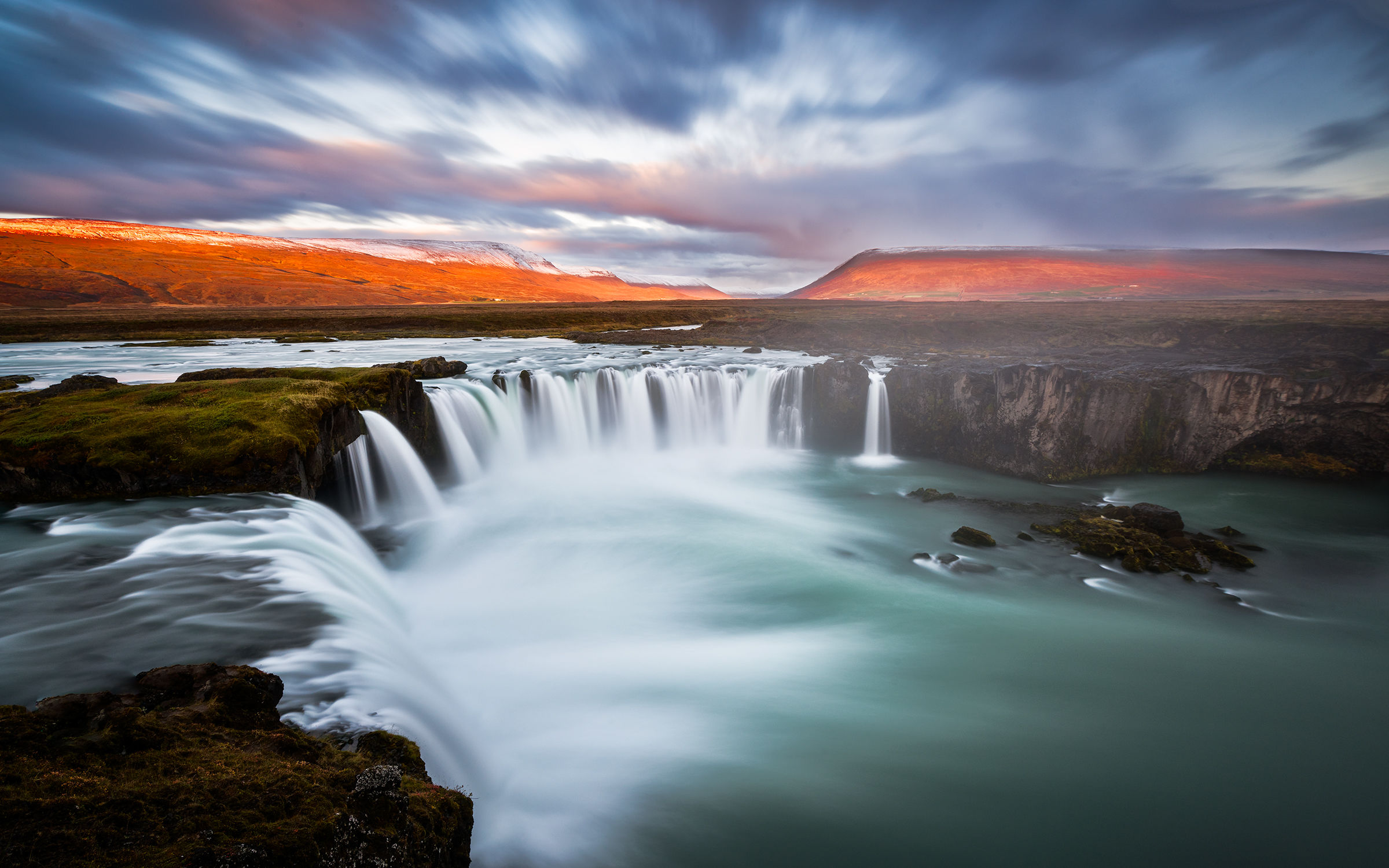 Dawn at Godafoss