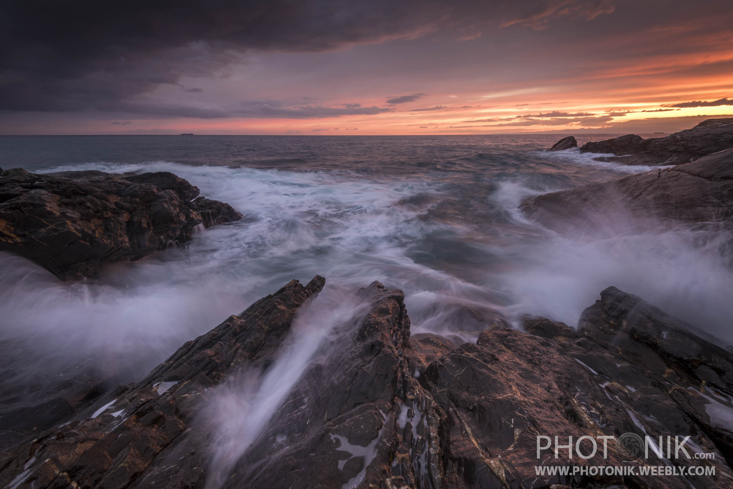 Reinforced sunset at Recco