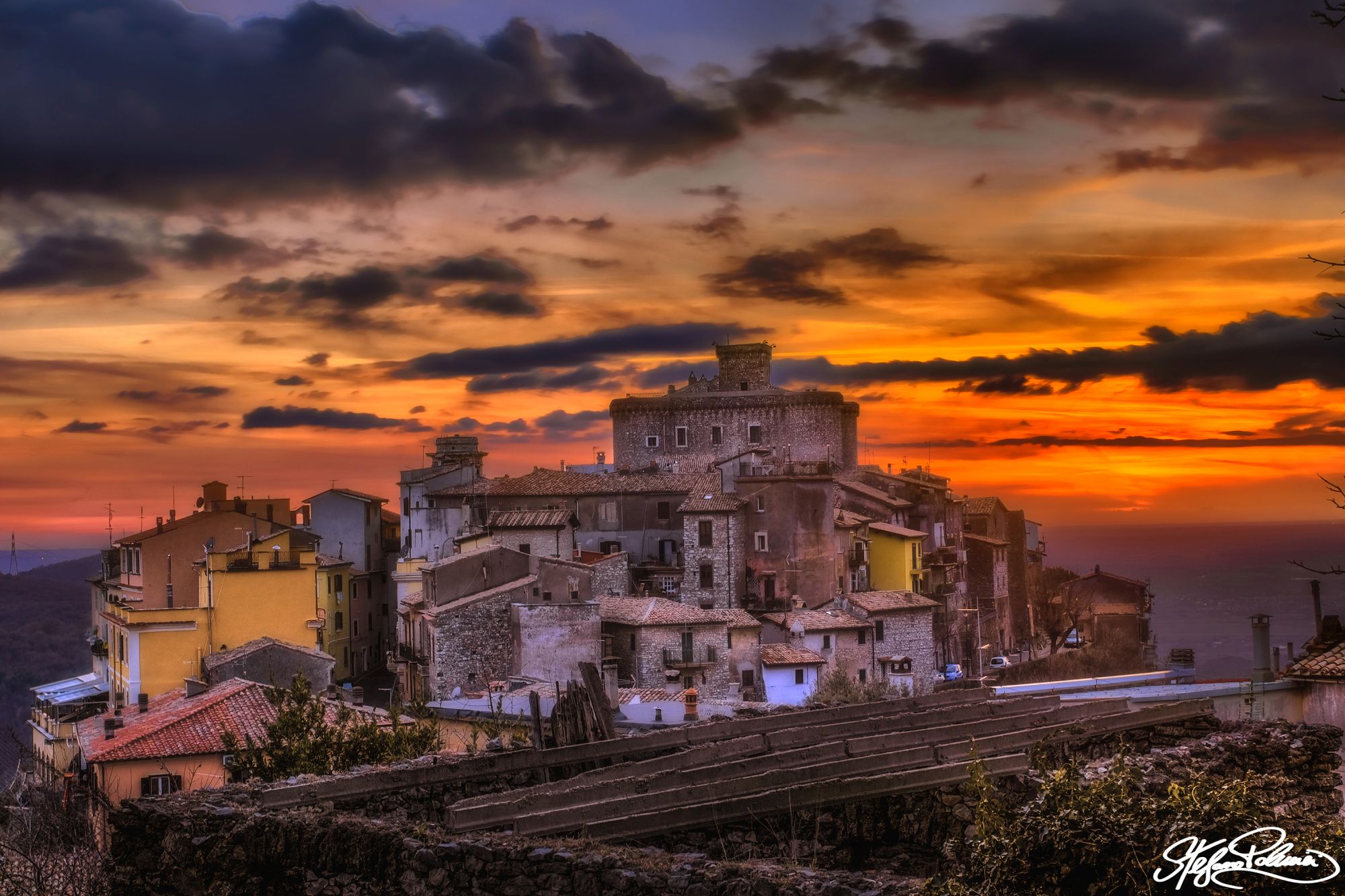 Tramonto su San Polo dei Cavalieri