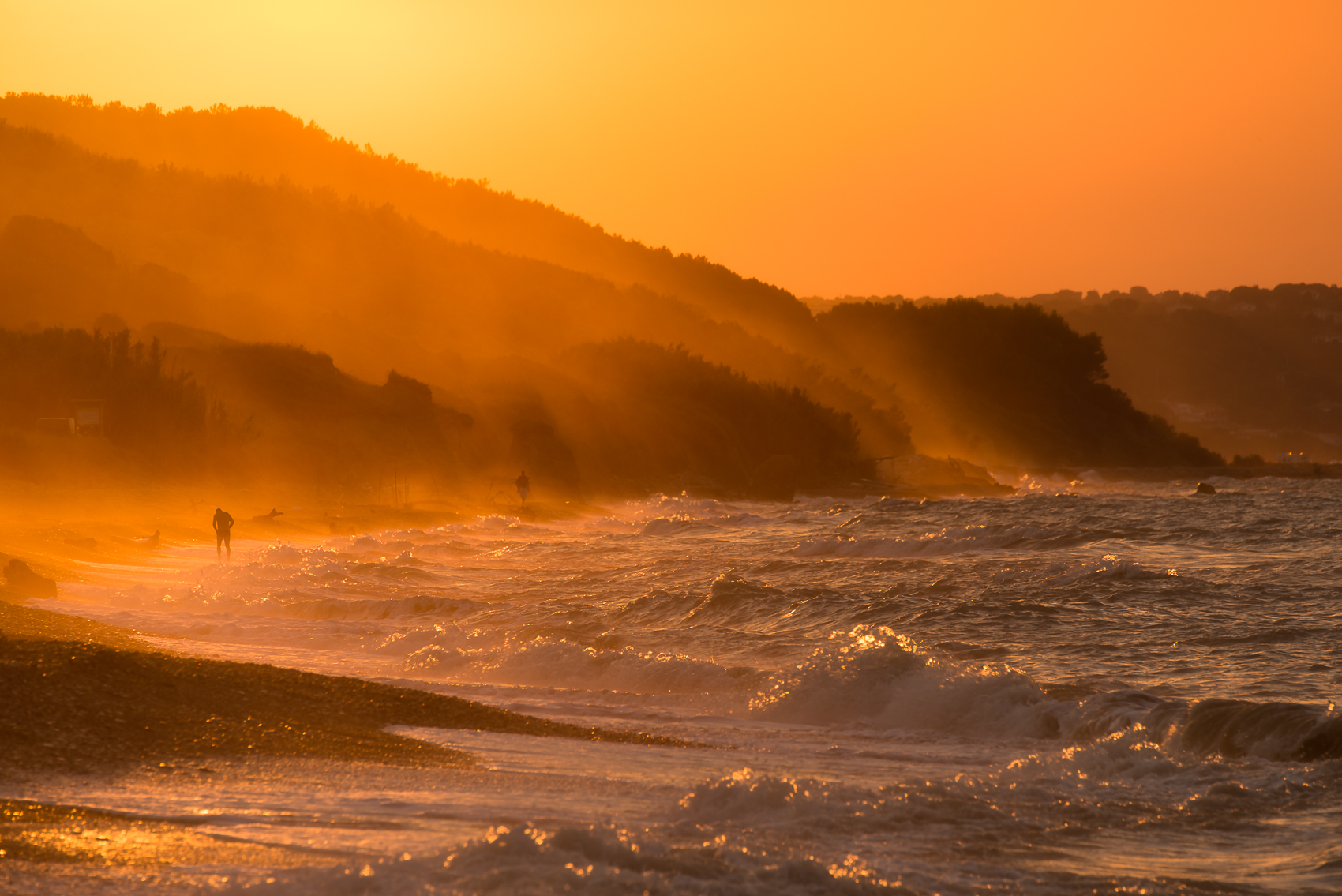 Sunset by Punta Aderci