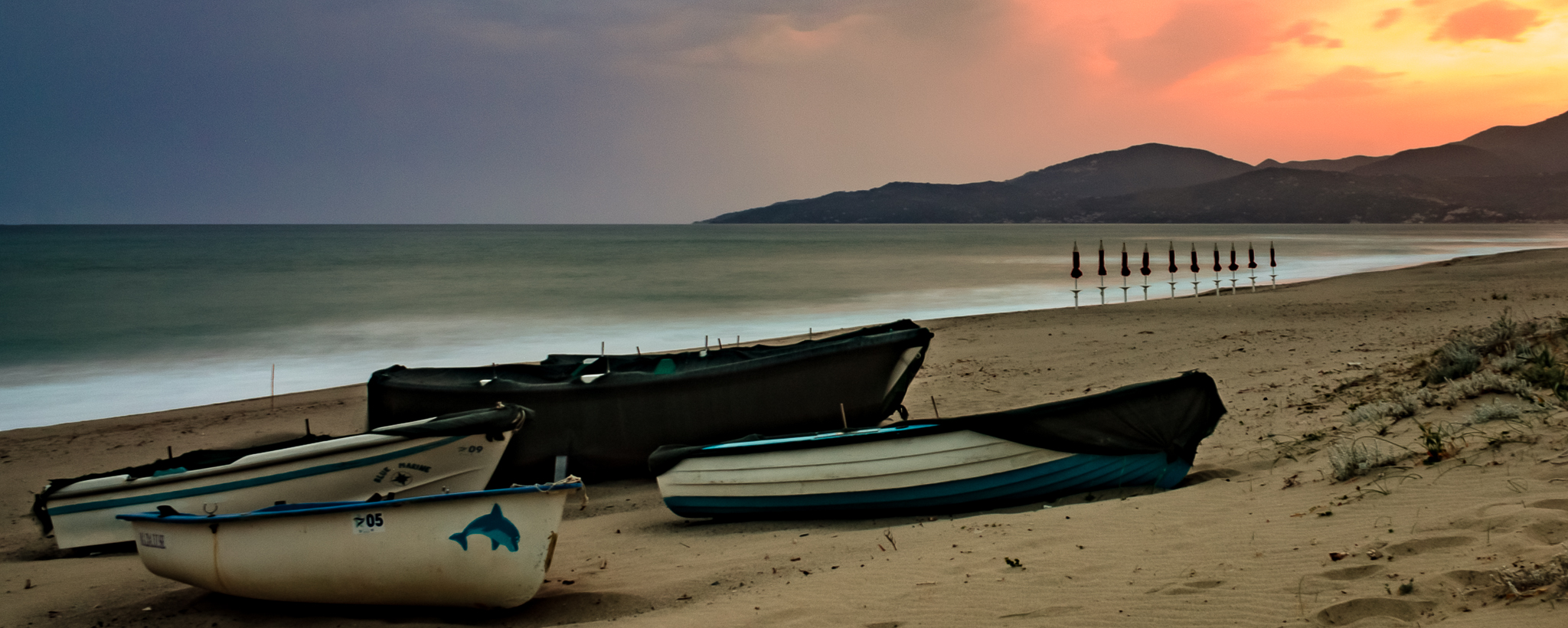 Sunset at Ascea Marina