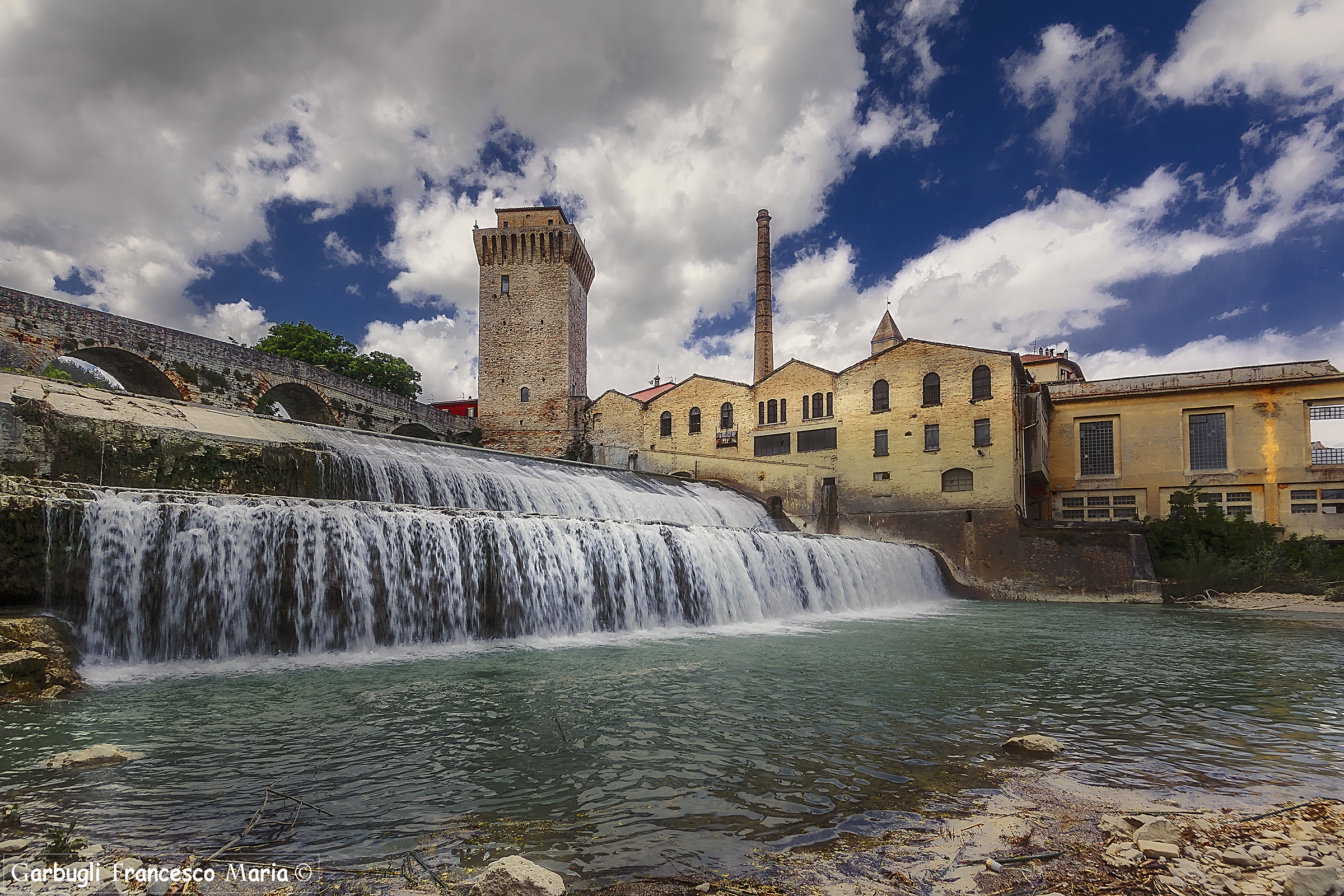 Fermignano and its waterfall