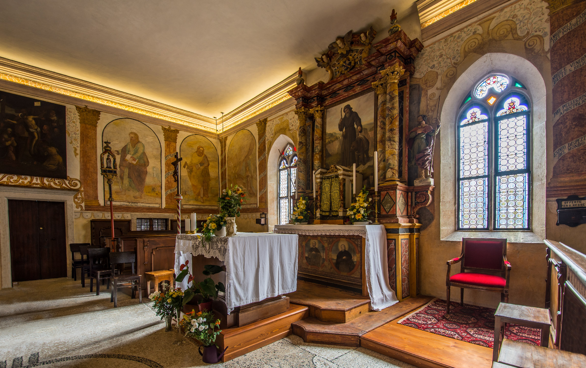 Hermit of s. Romedio, interior major church