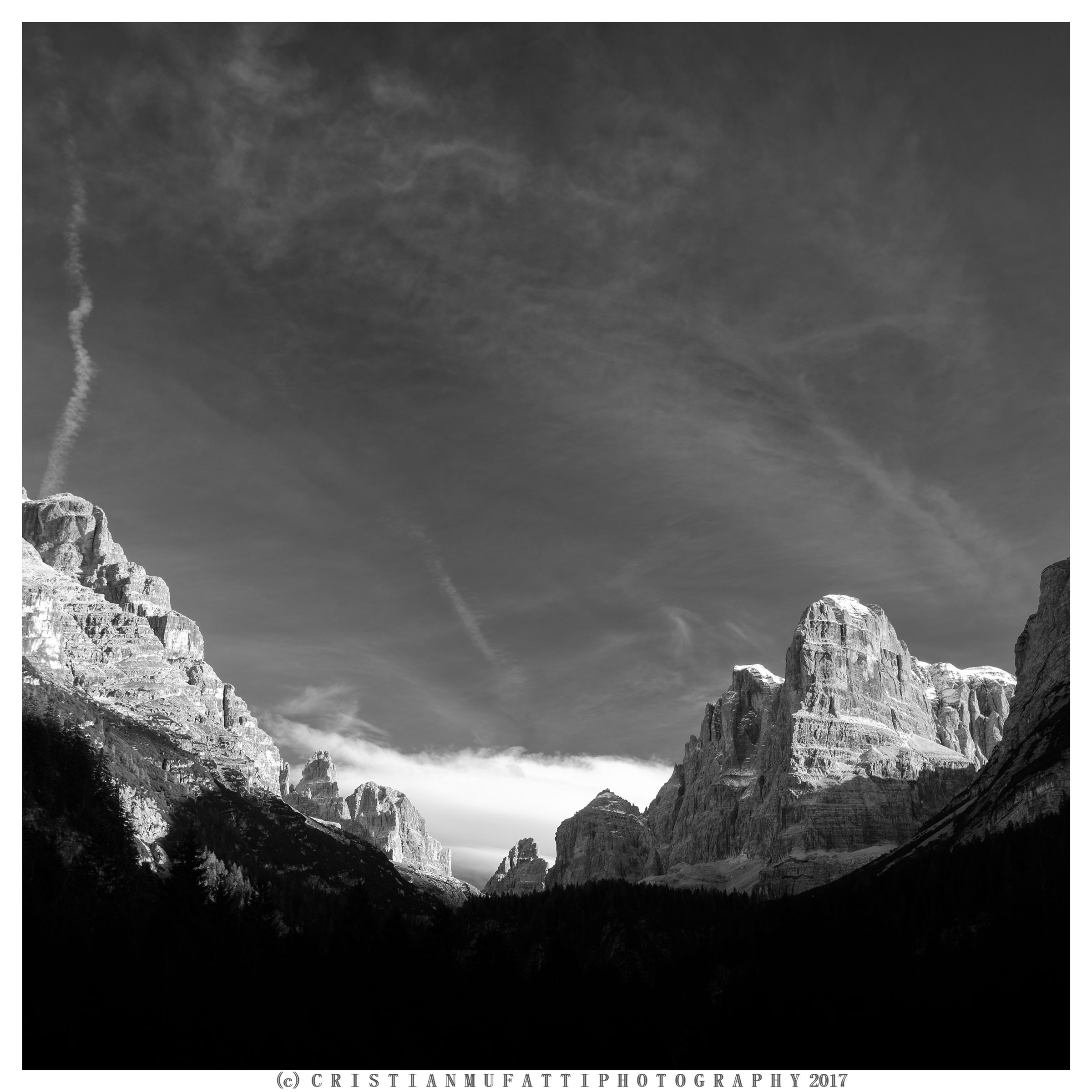 Brenta Crozzon from Brenta Low Malga