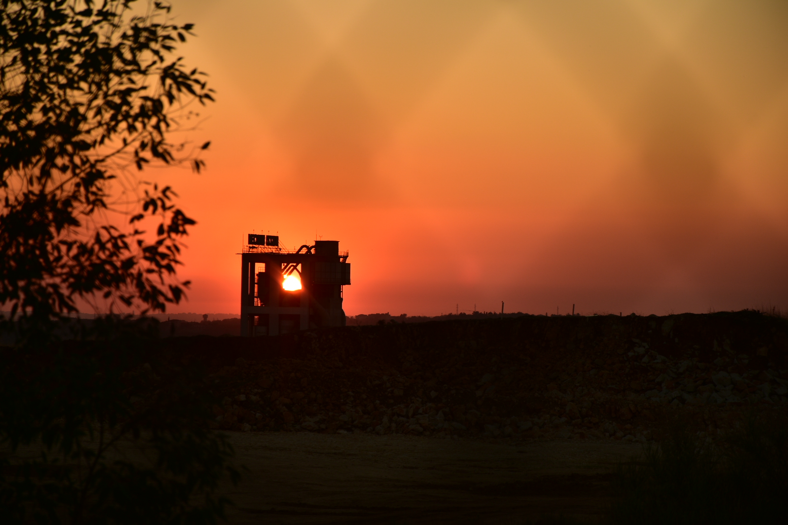 Red in the evening ...