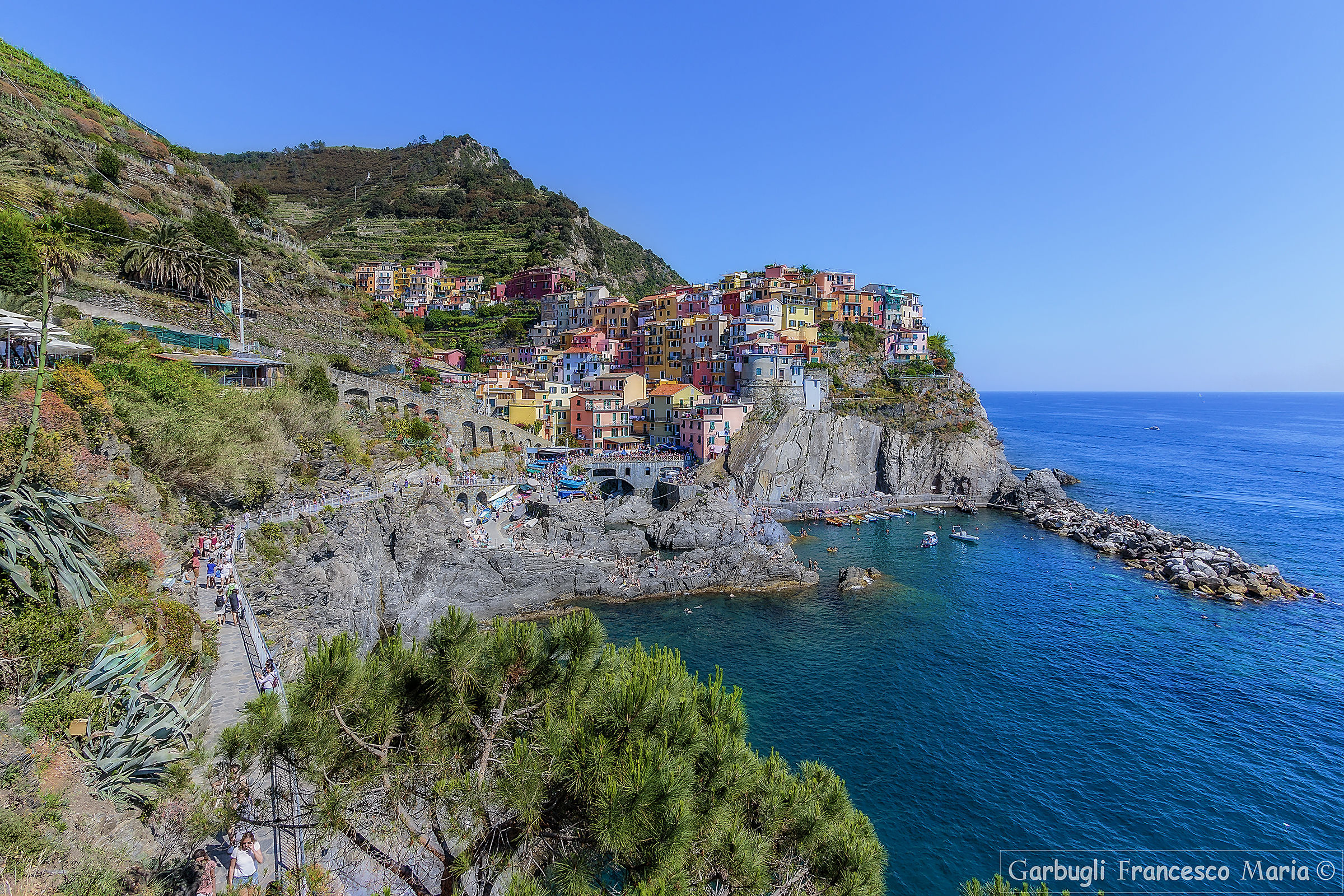 Manarola il presepe sul mare