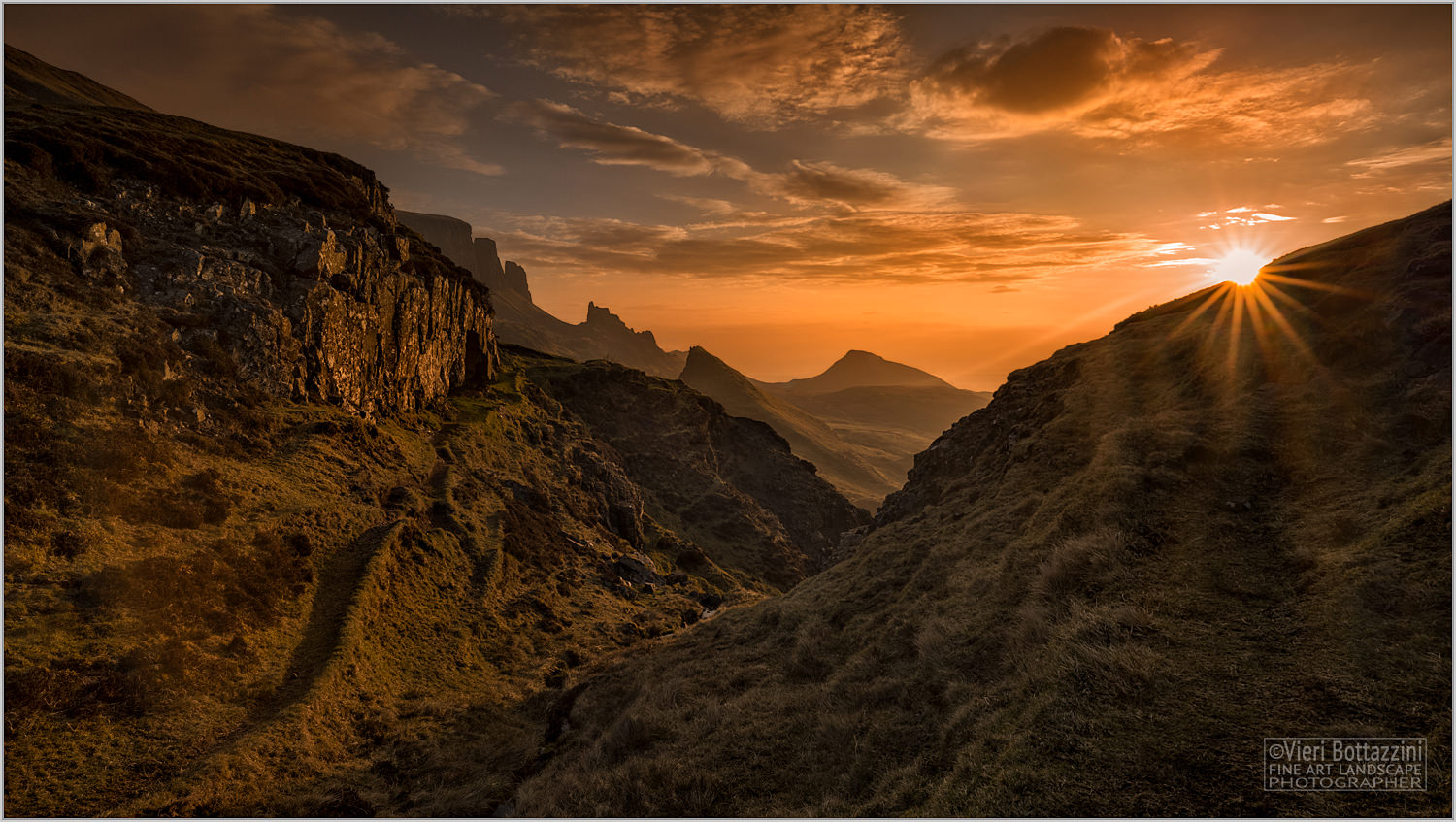 Afternoon sunrise in Quiraing, Isle of Skye