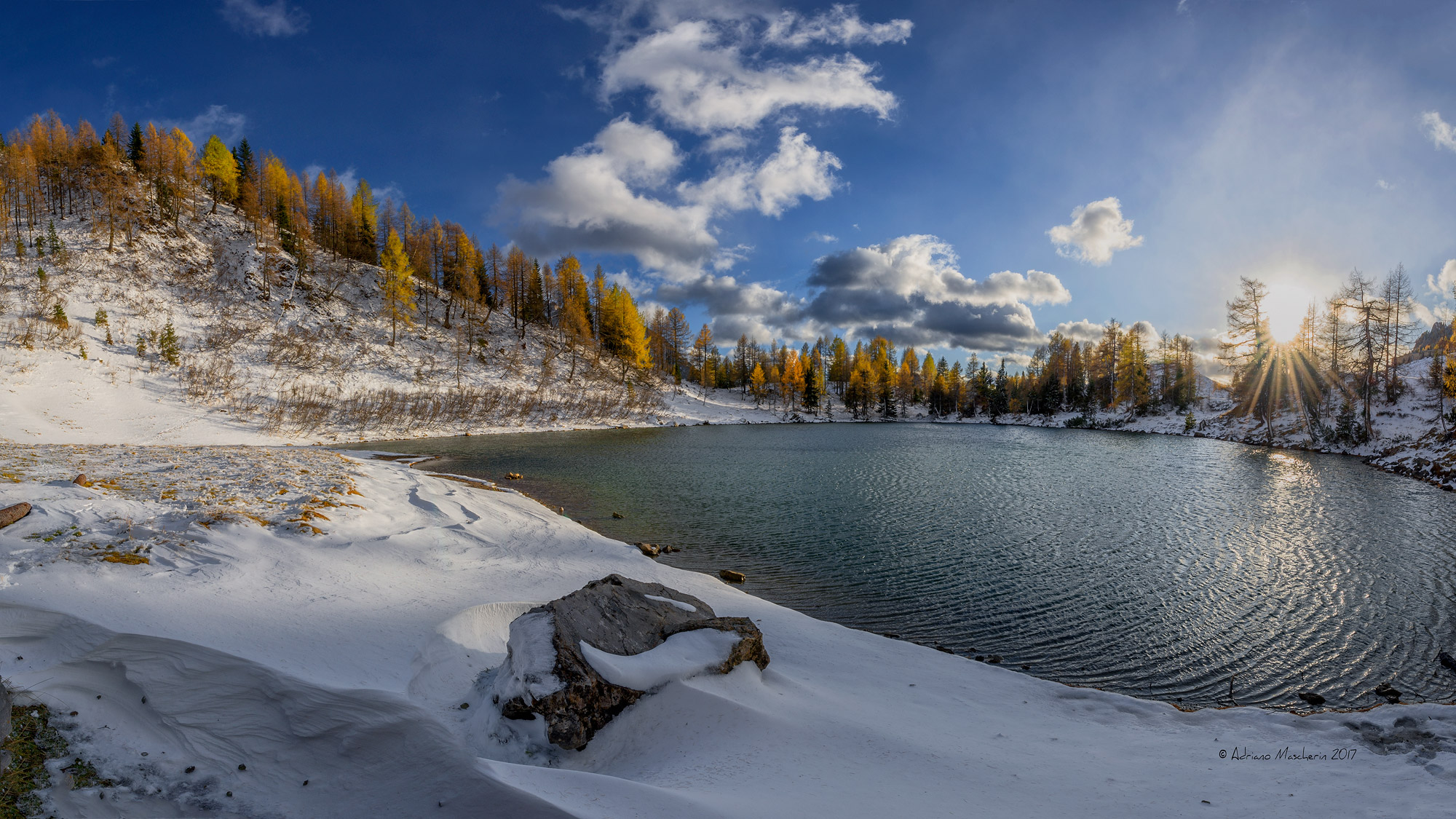 Ultime luci sul lago di Bordaglia